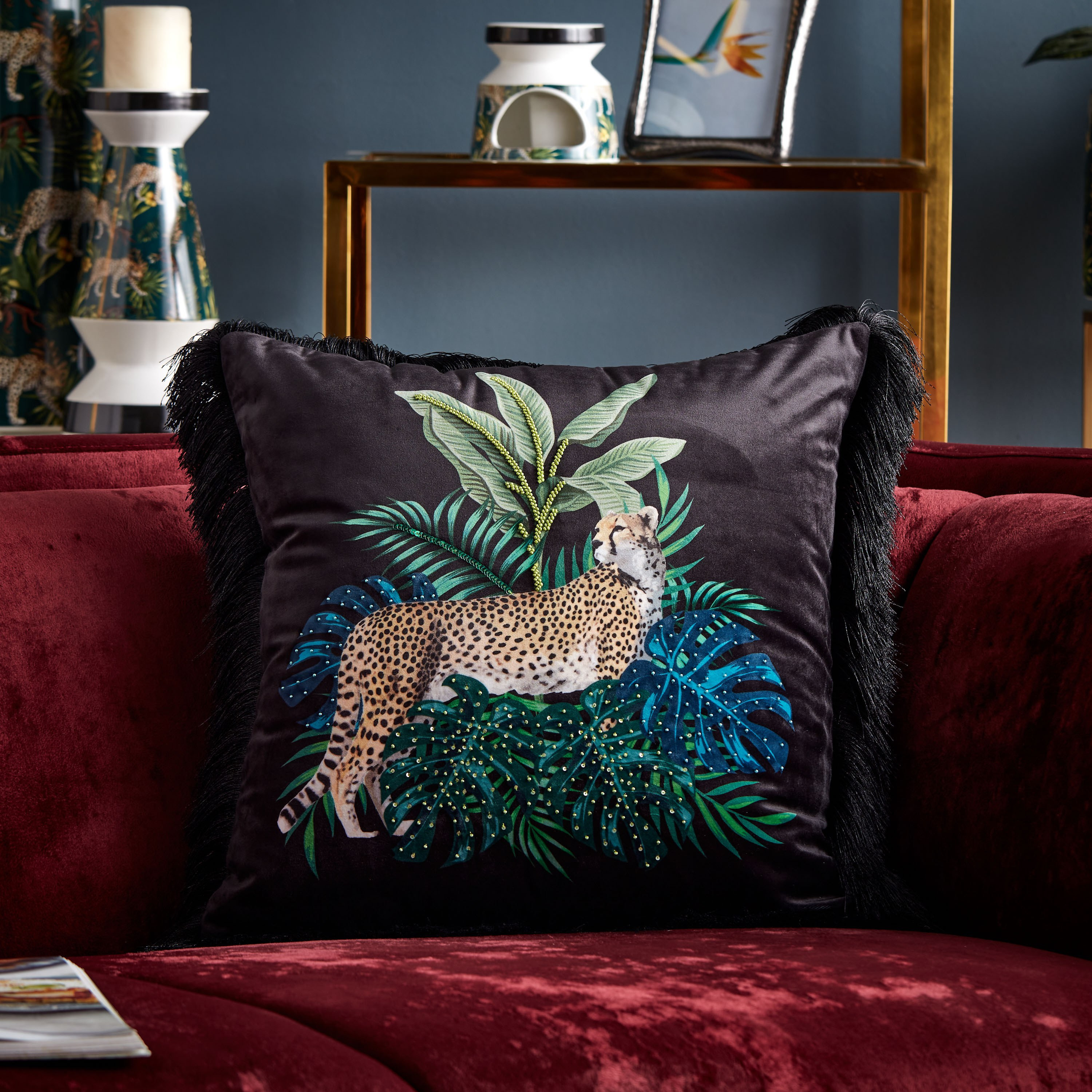 Shop Big Cat Cushion Cover 45x45 cm Online Homecentre Oman