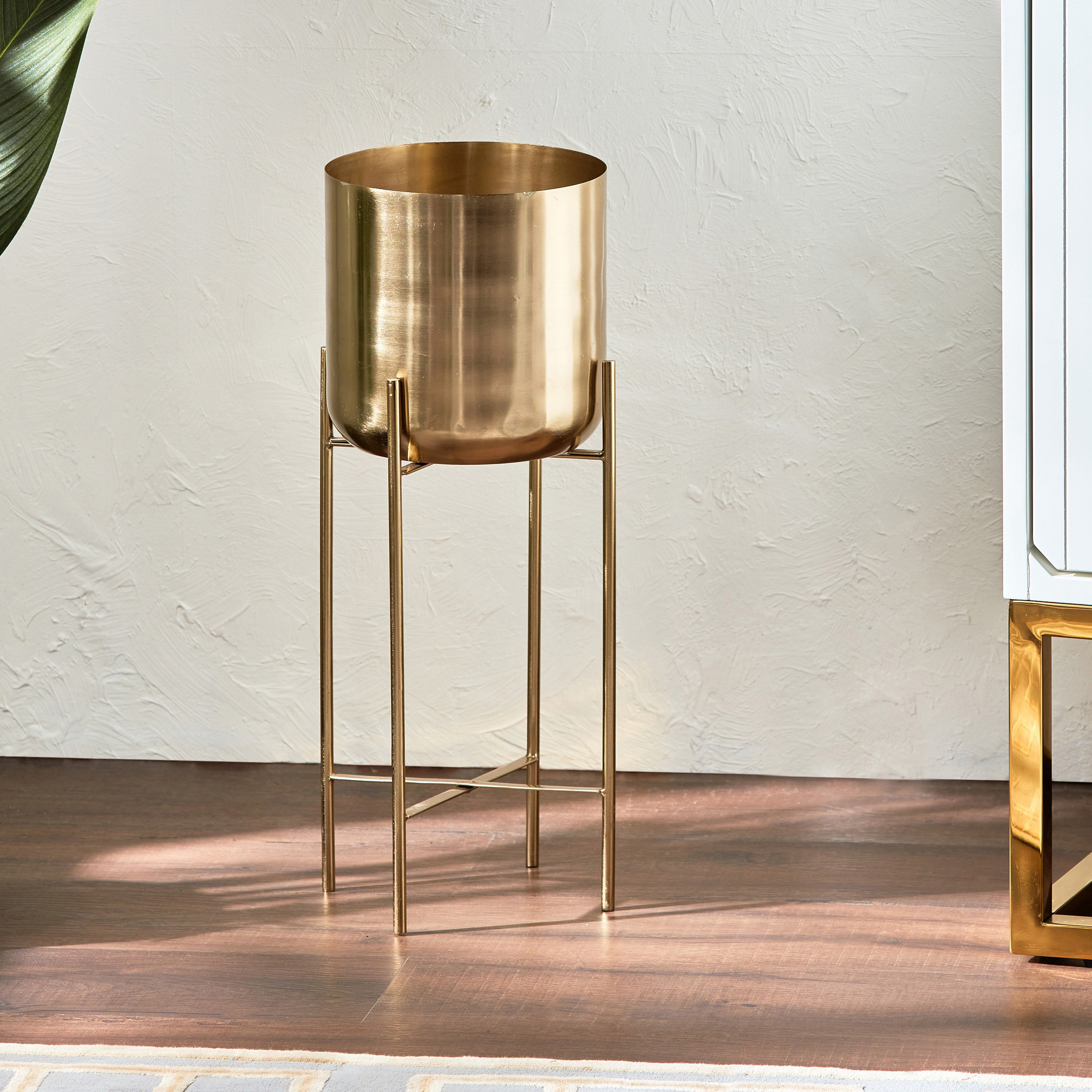 Inspire Me! Home Decor Monomio Metal Planter with Stand-household-gardenandoutdoor-potsandplanters-planters-image-2