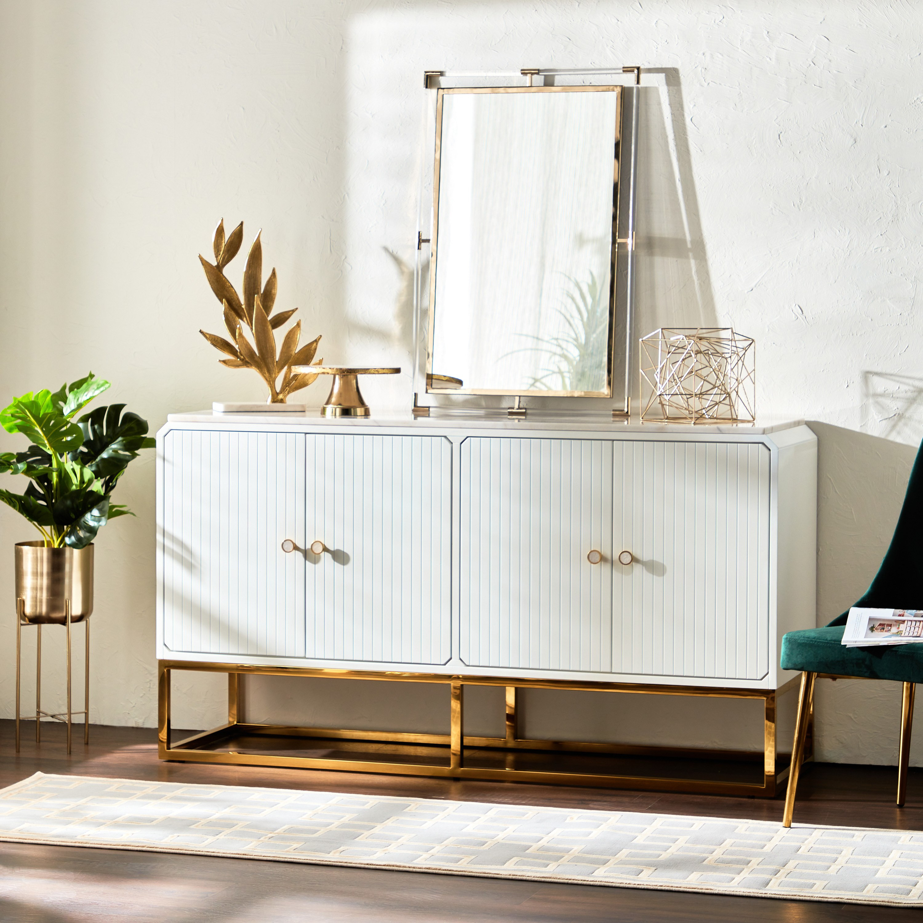 Inspire Me! Home Decor Monomio Metal Planter with Stand-household-gardenandoutdoor-potsandplanters-planters-image-5