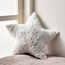 Skyler Fur and Foiling Star Shaped Cushion - 46x46 cm-kids-beddingandwindows-bedding-filledcushionsandcovers-image-1