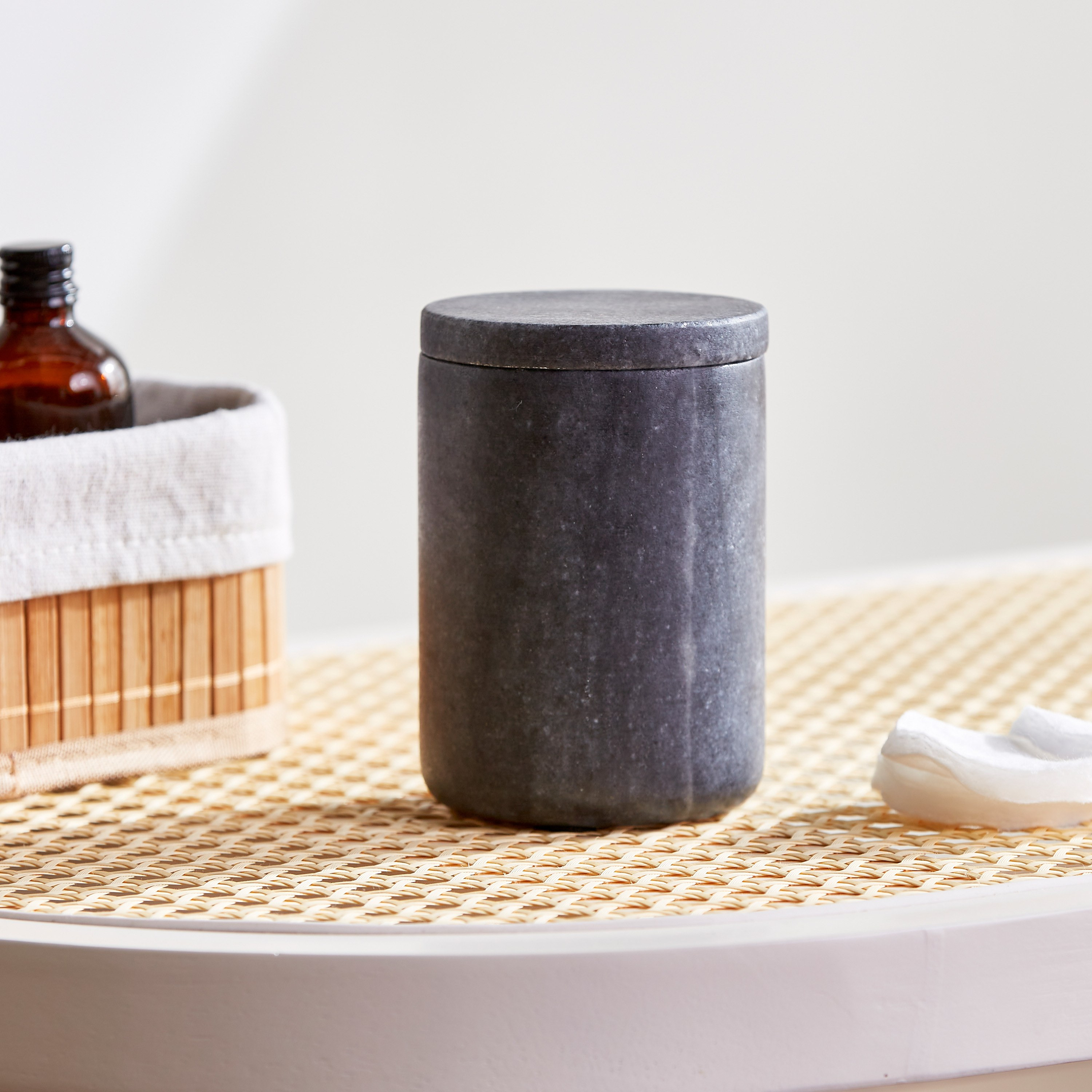 جرة قطن من نوار-household-bathandlaundry-bathaccessories-tissueboxesandcottonjars-image-1