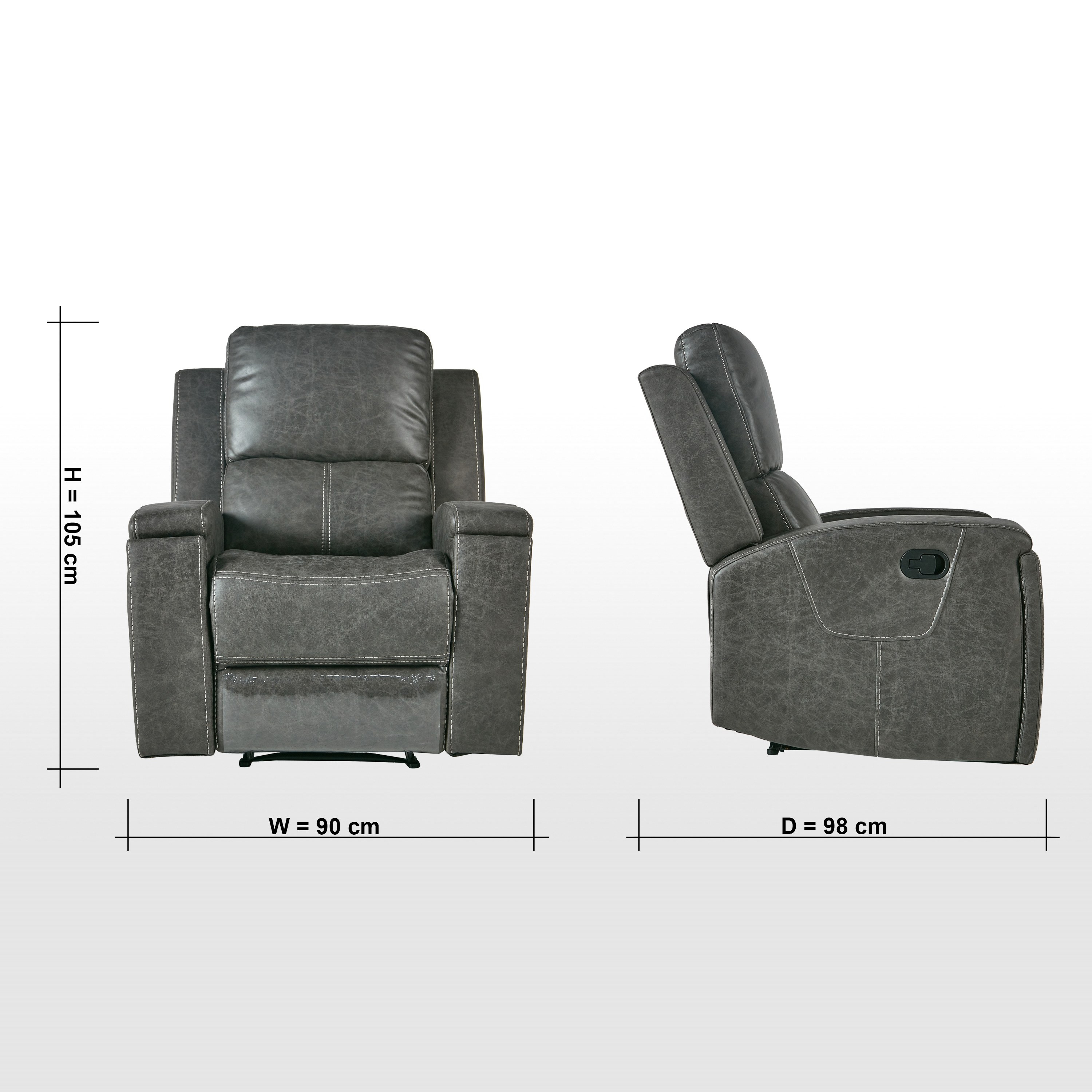 Ferry Faux Leather Recliner