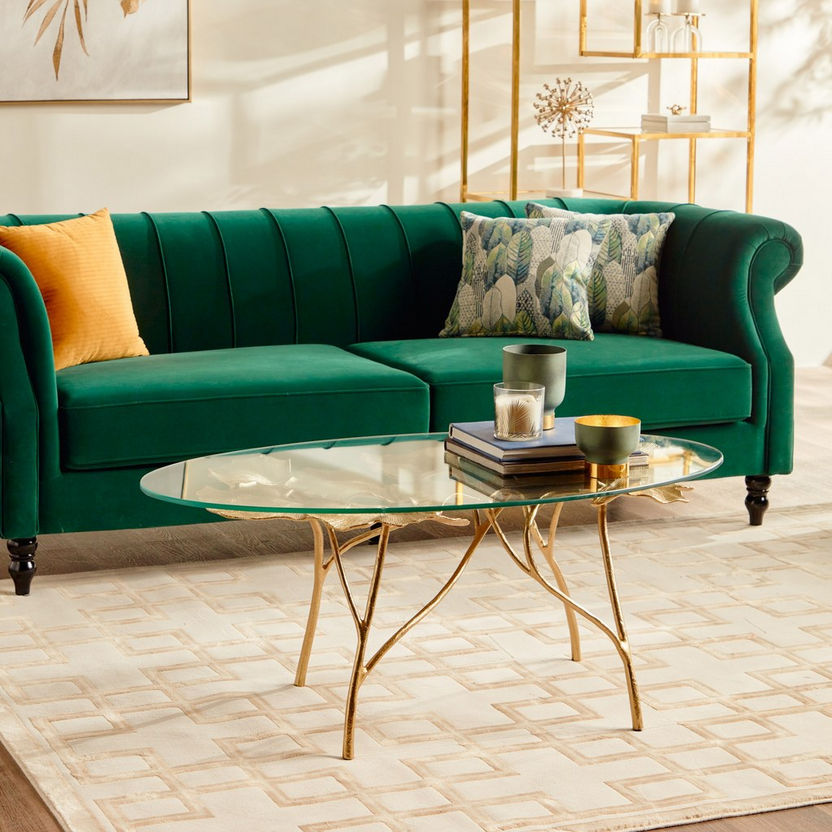 Glass Table Kuwait Shop Ginkgo Glass Top Coffee Table | Home Centre Kuwait