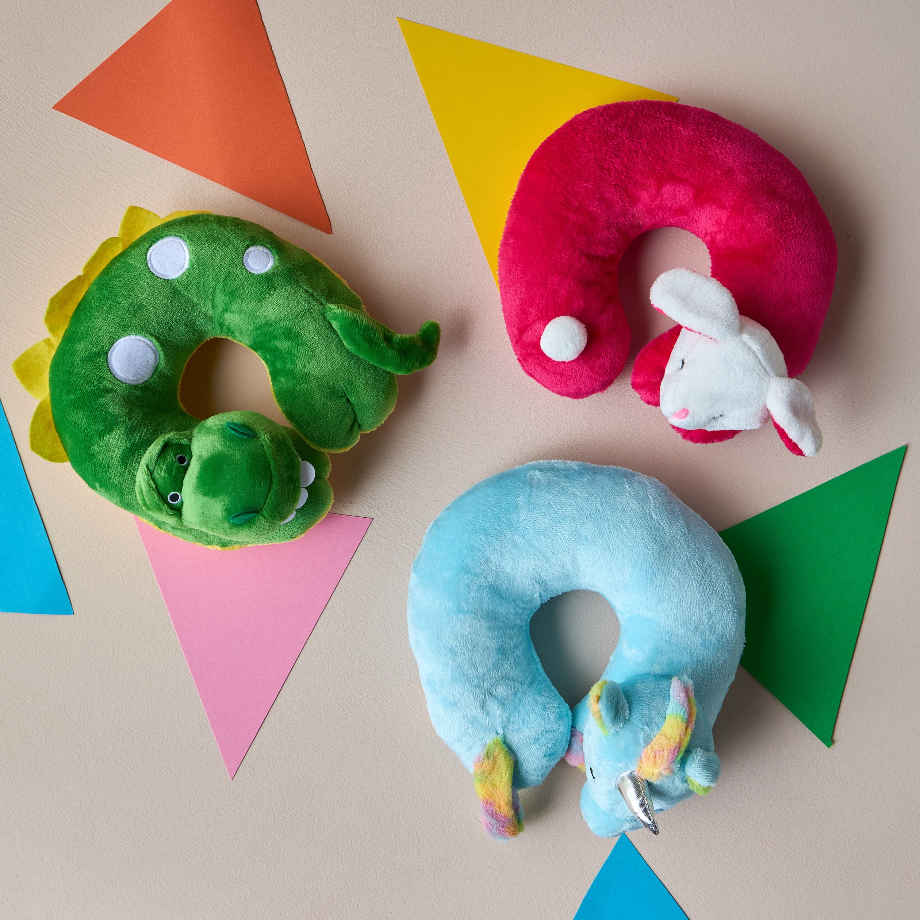 Snowy Unicorn Plush Animal Neck Pillow - 26x27 cm-babyandkids-generalaccessories-travel-image-3
