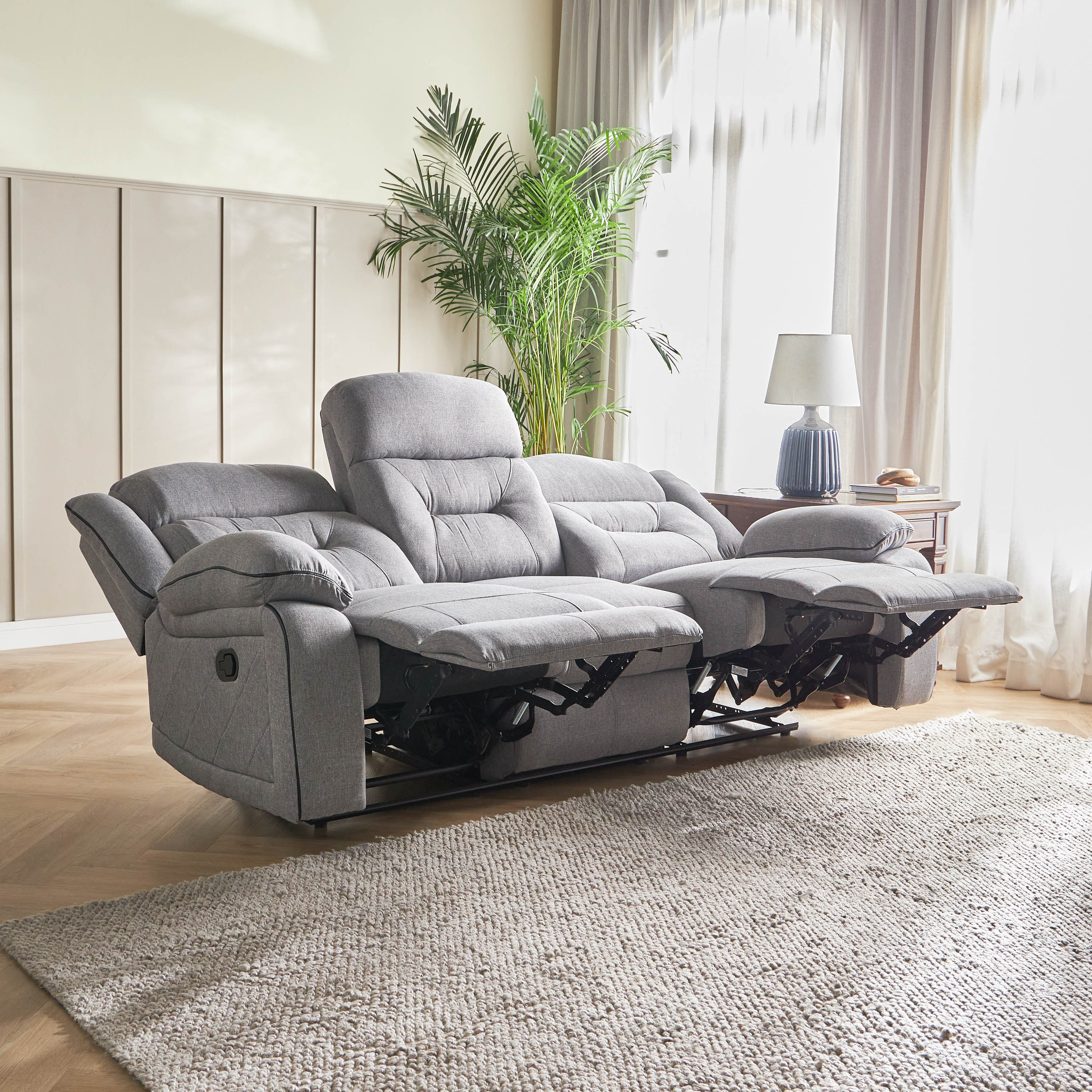 Shop Odyssey 3Seater Fabric Recliner Online Home centre UAE