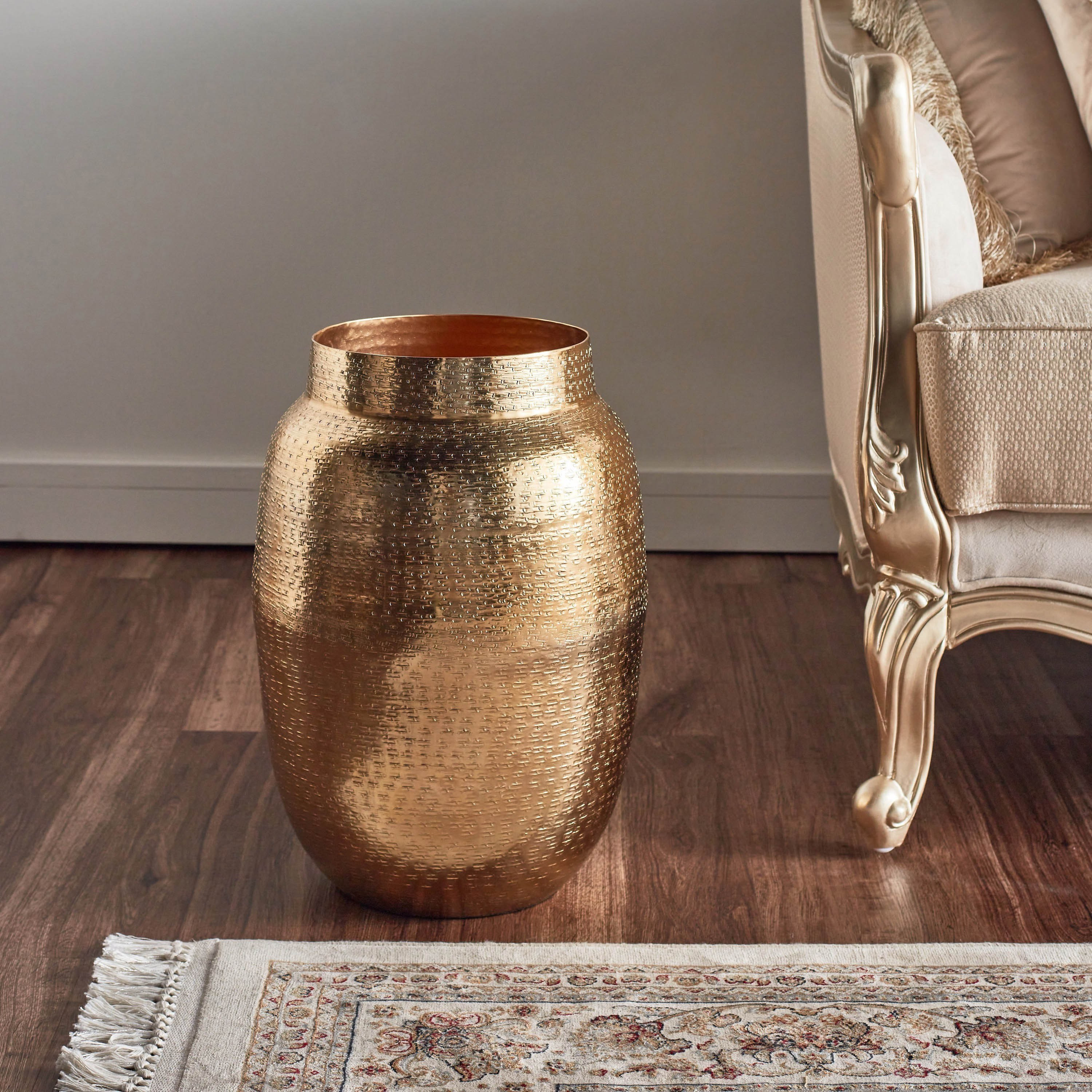 Alu Hammered Planter - 46 cm