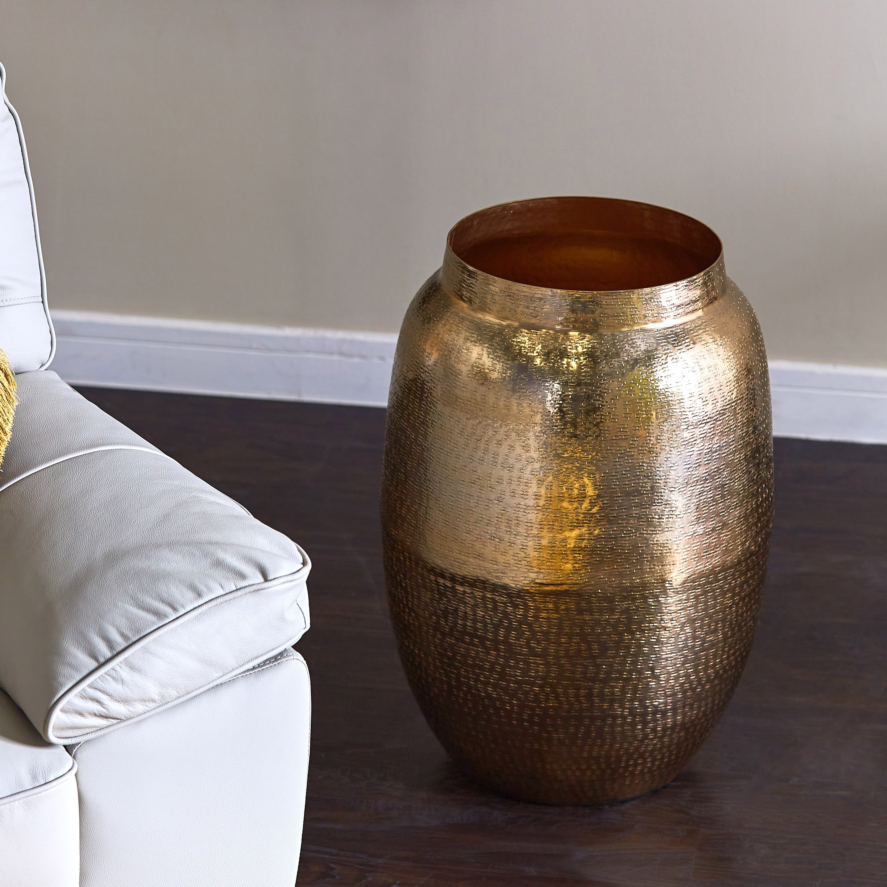Alu Hammered Planter - 64 cm-household-gardenandoutdoor-potsandplanters-planters-image-2