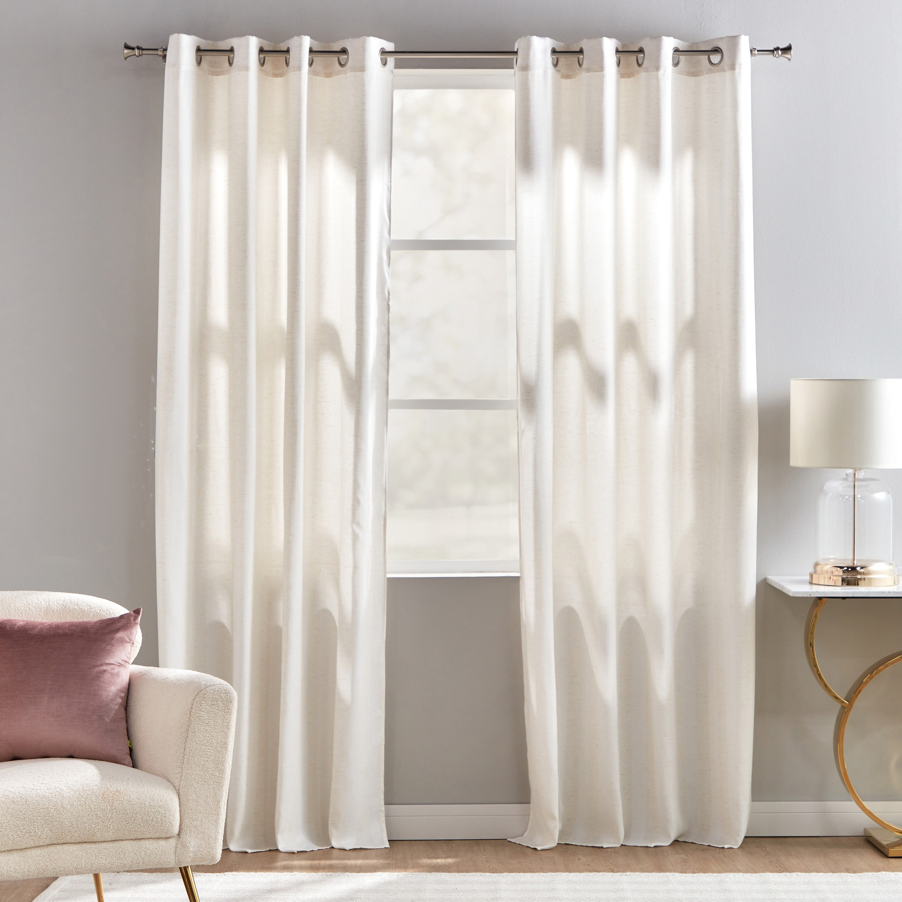 Lian Stripe 2-Piece Curtain Set - 140x240 cm-household-windows-curtains-image-1