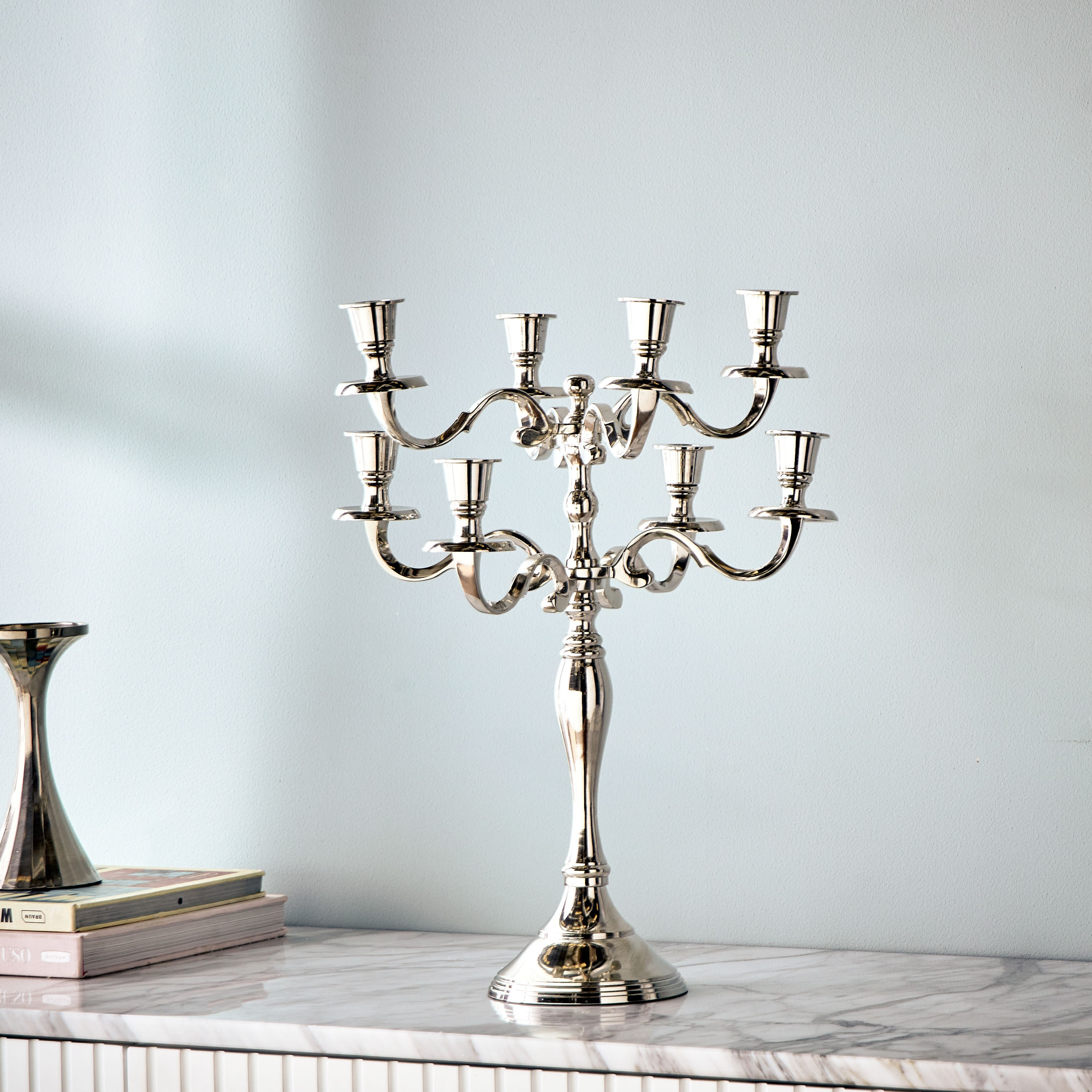 Essential Metal Taper Candelabra Lantern - 42 cm-household-decor-candleholdersandlanterns-image-1
