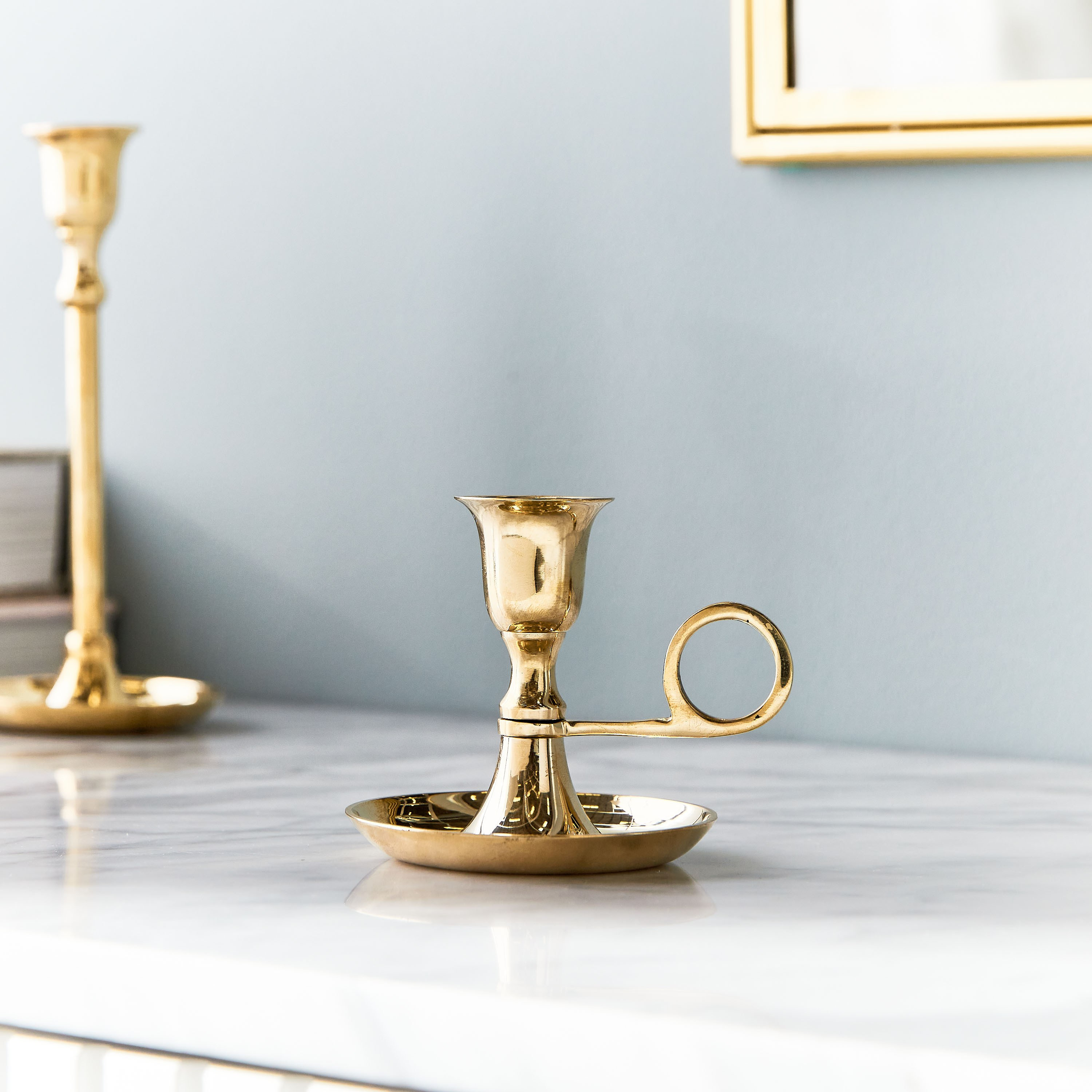 Essential Taper Metal Candleholder- 8 cm-household-decor-candleholdersandlanterns-image-1