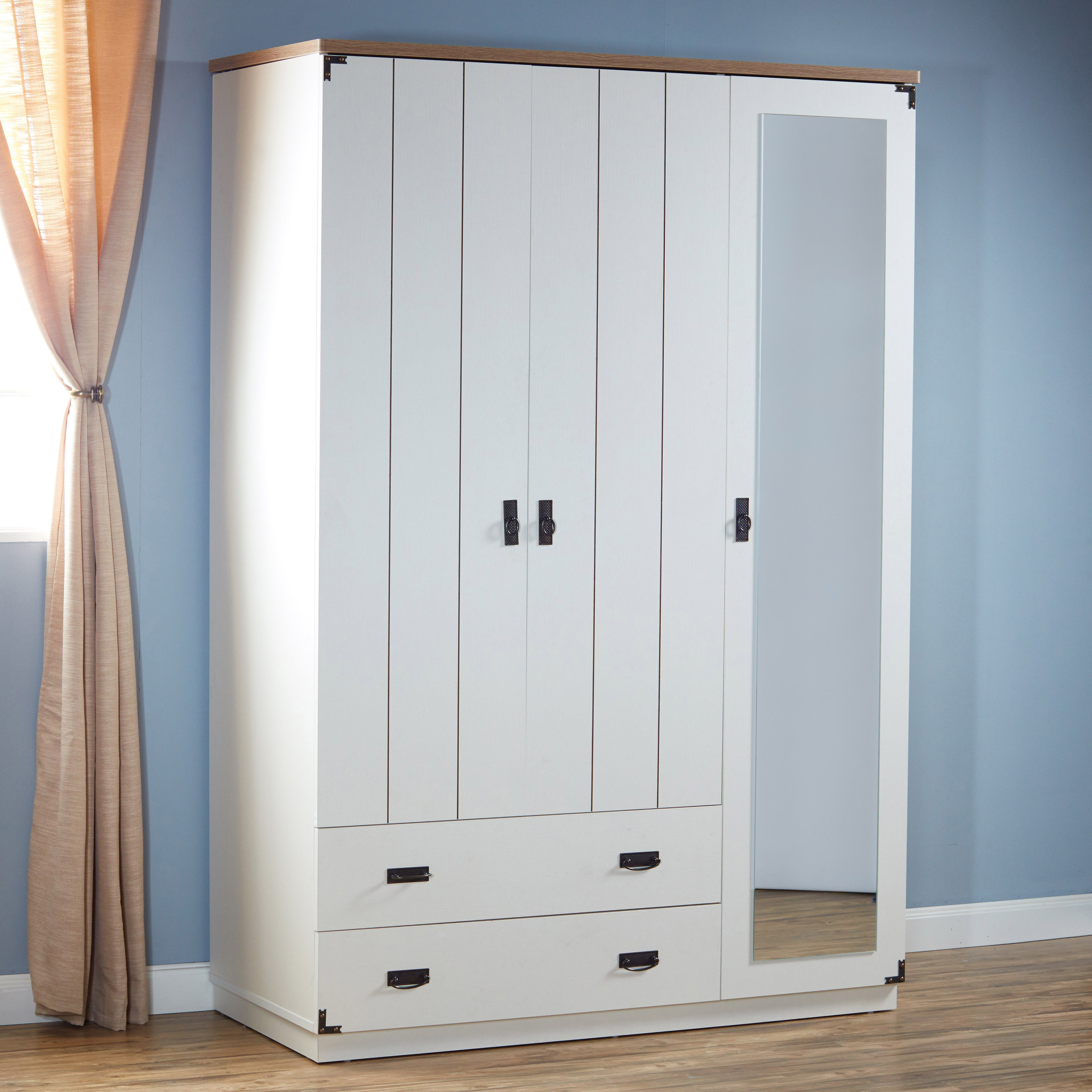 خزانة ملابس 3 أبواب بأدراج - ليون-babyandkids-roomfurniture-wardrobes-image-1