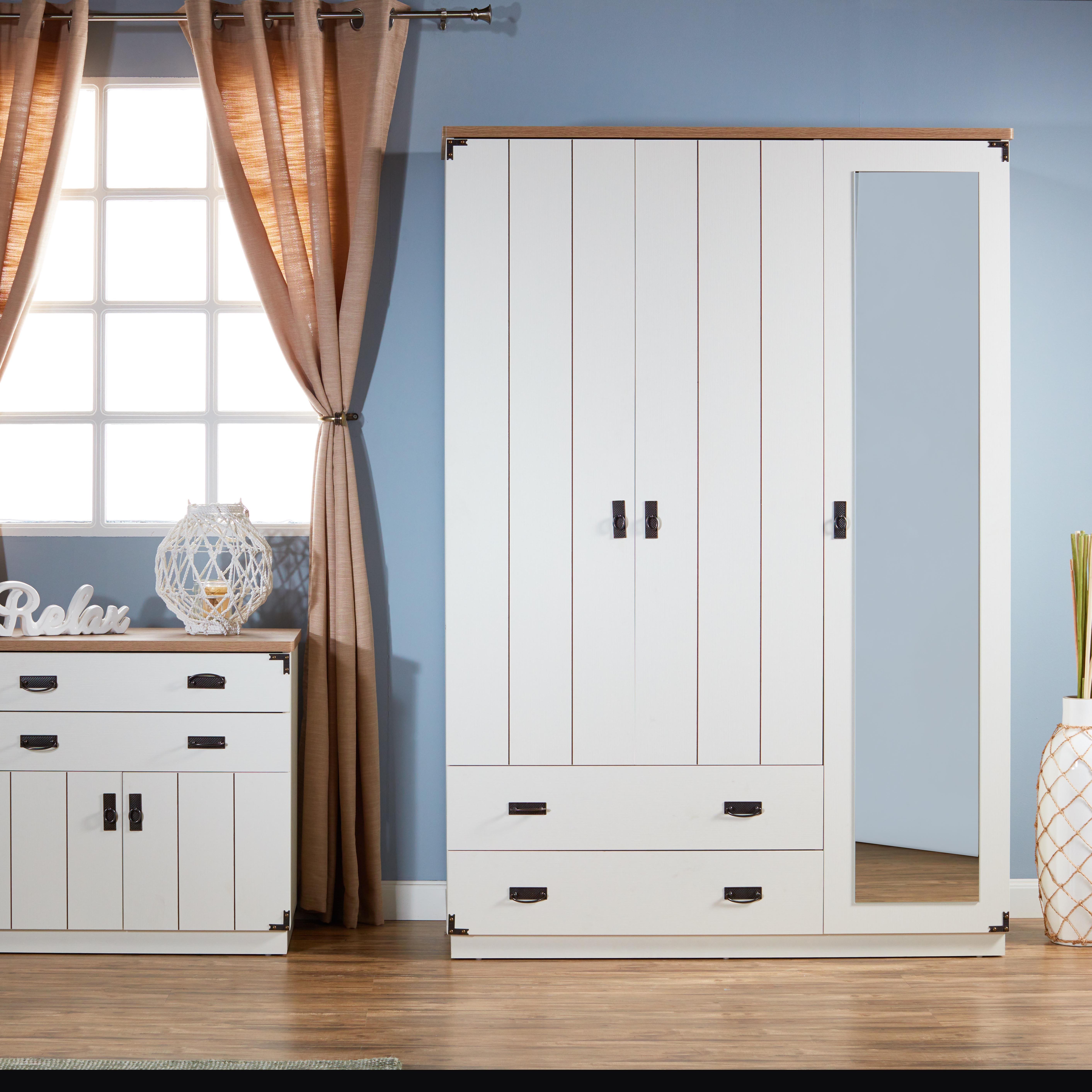 خزانة ملابس 3 أبواب بأدراج - ليون-babyandkids-roomfurniture-wardrobes-image-2