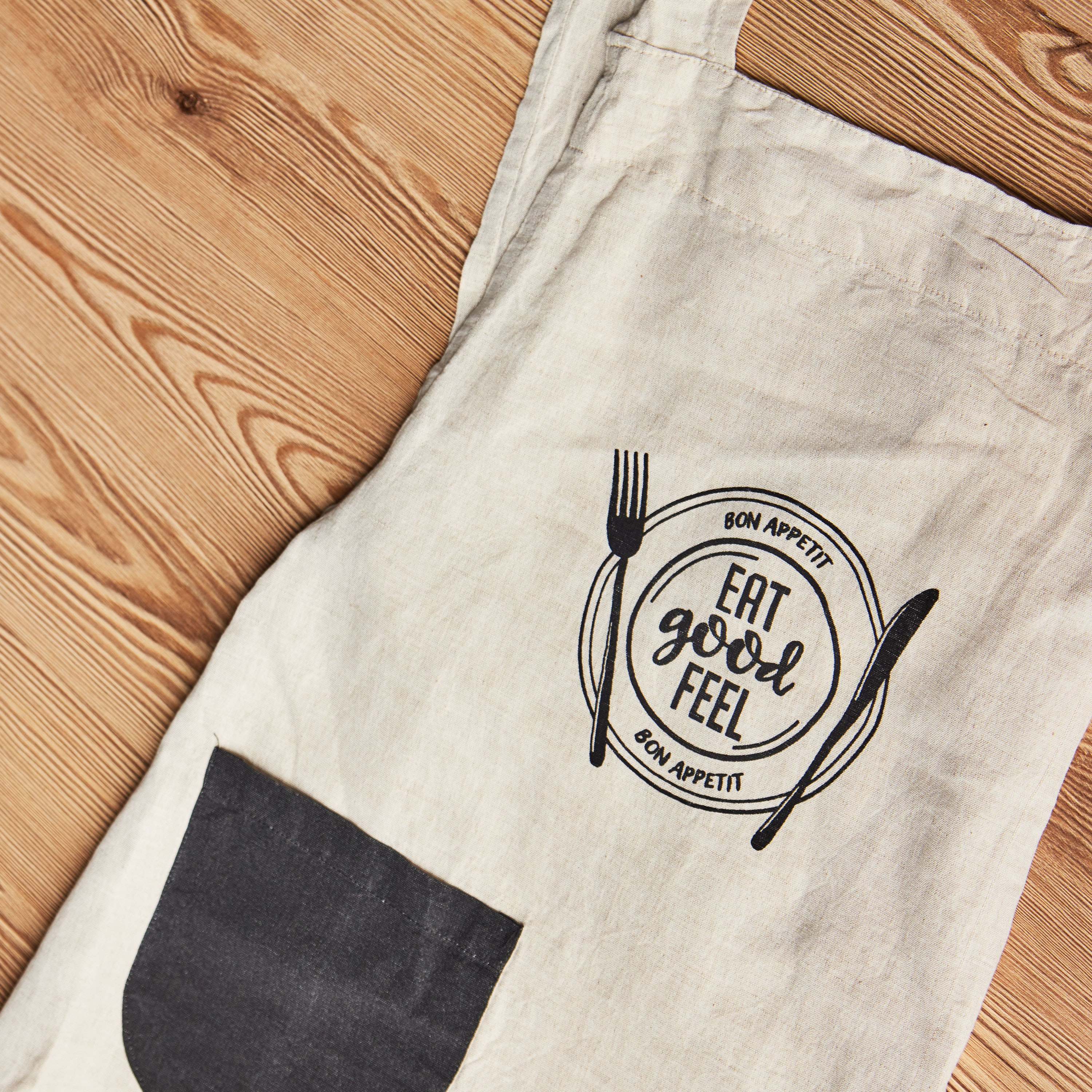 Vintage Linen Apron - 90x90 cm-household-kitchen-kitchenlinen-apronsmittsandpotholders-image-2