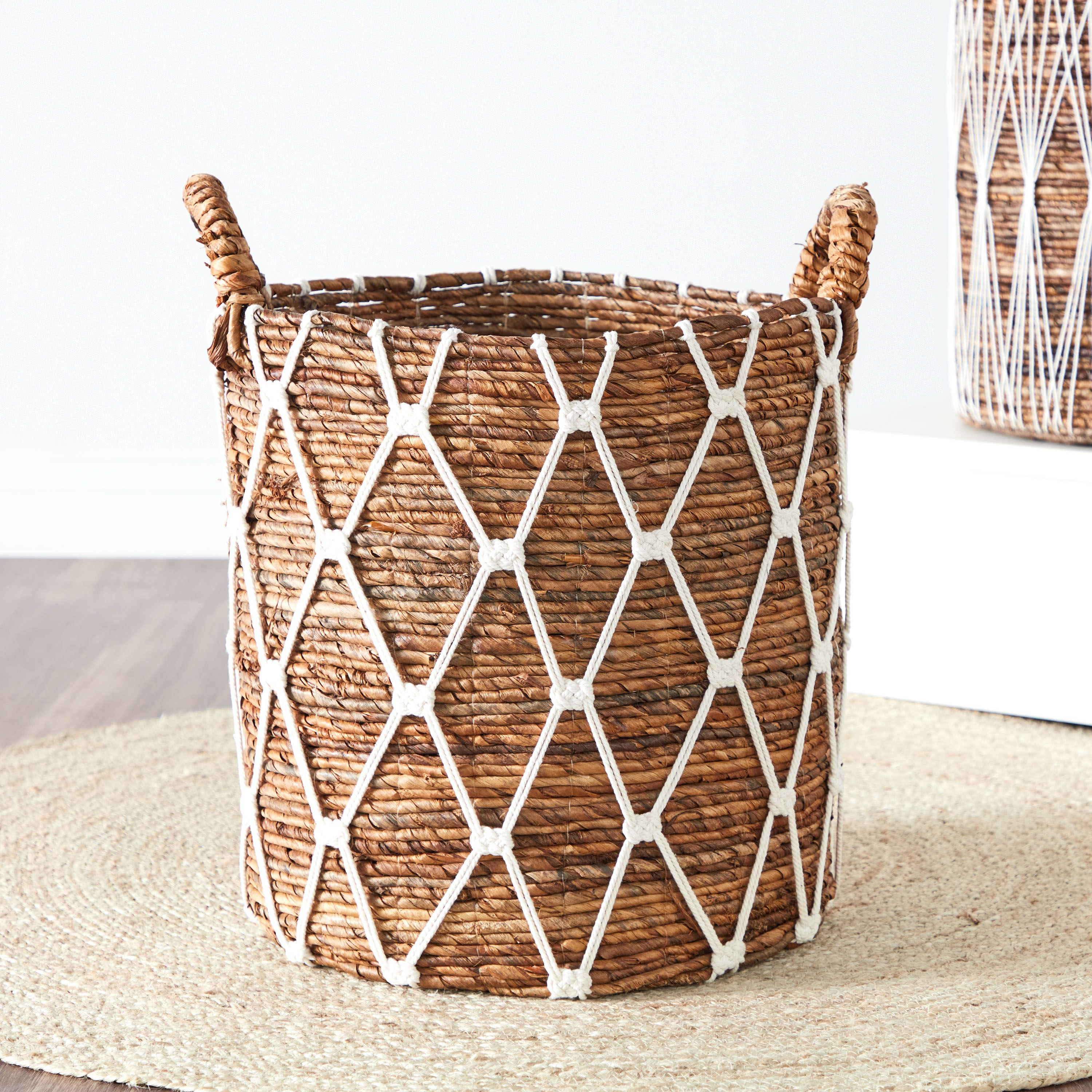 Capri Storage Basket - 44 cm-household-storage-storagesolutions-storageboxesandbaskets-image-1