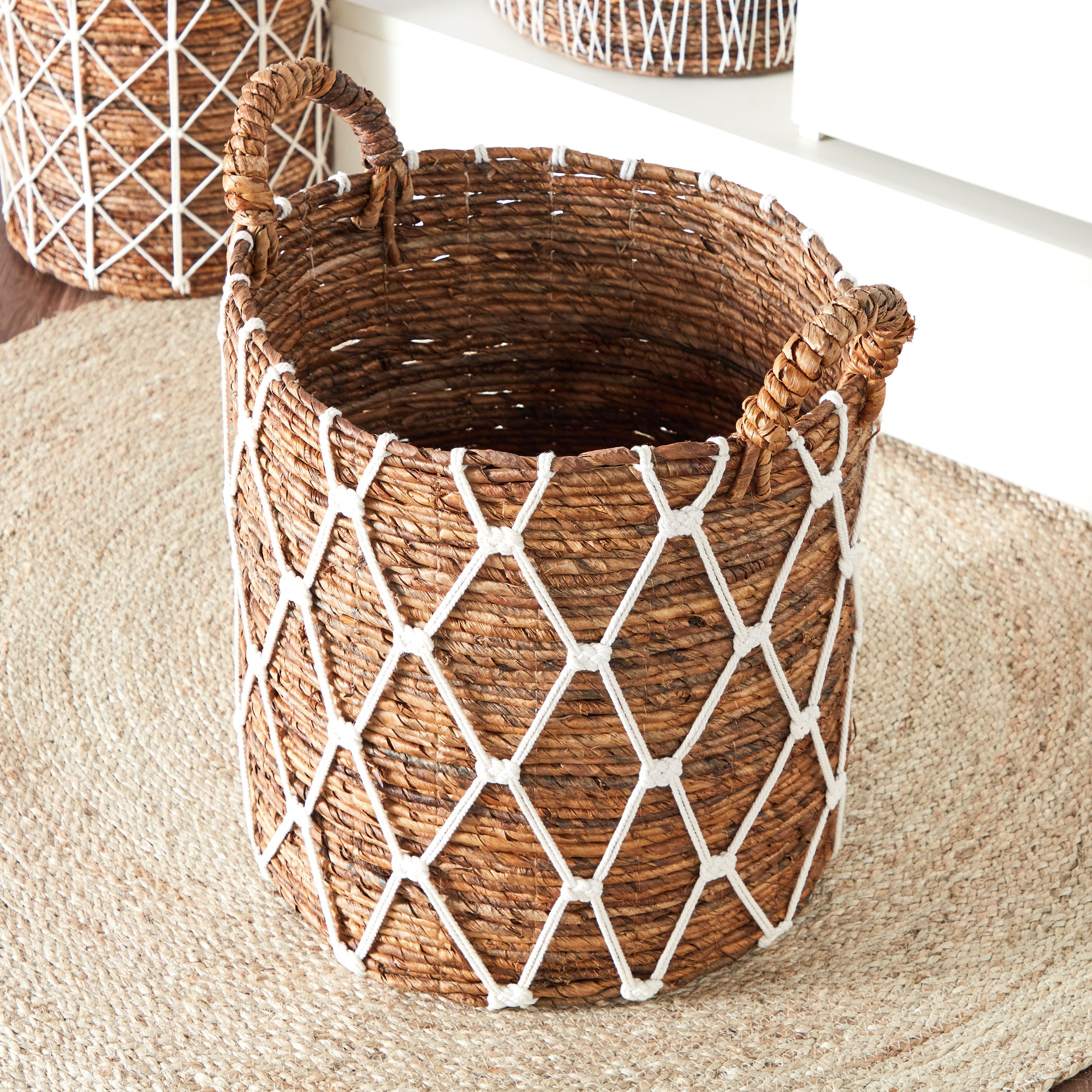 Capri Storage Basket - 44 cm-household-storage-storagesolutions-storageboxesandbaskets-image-2