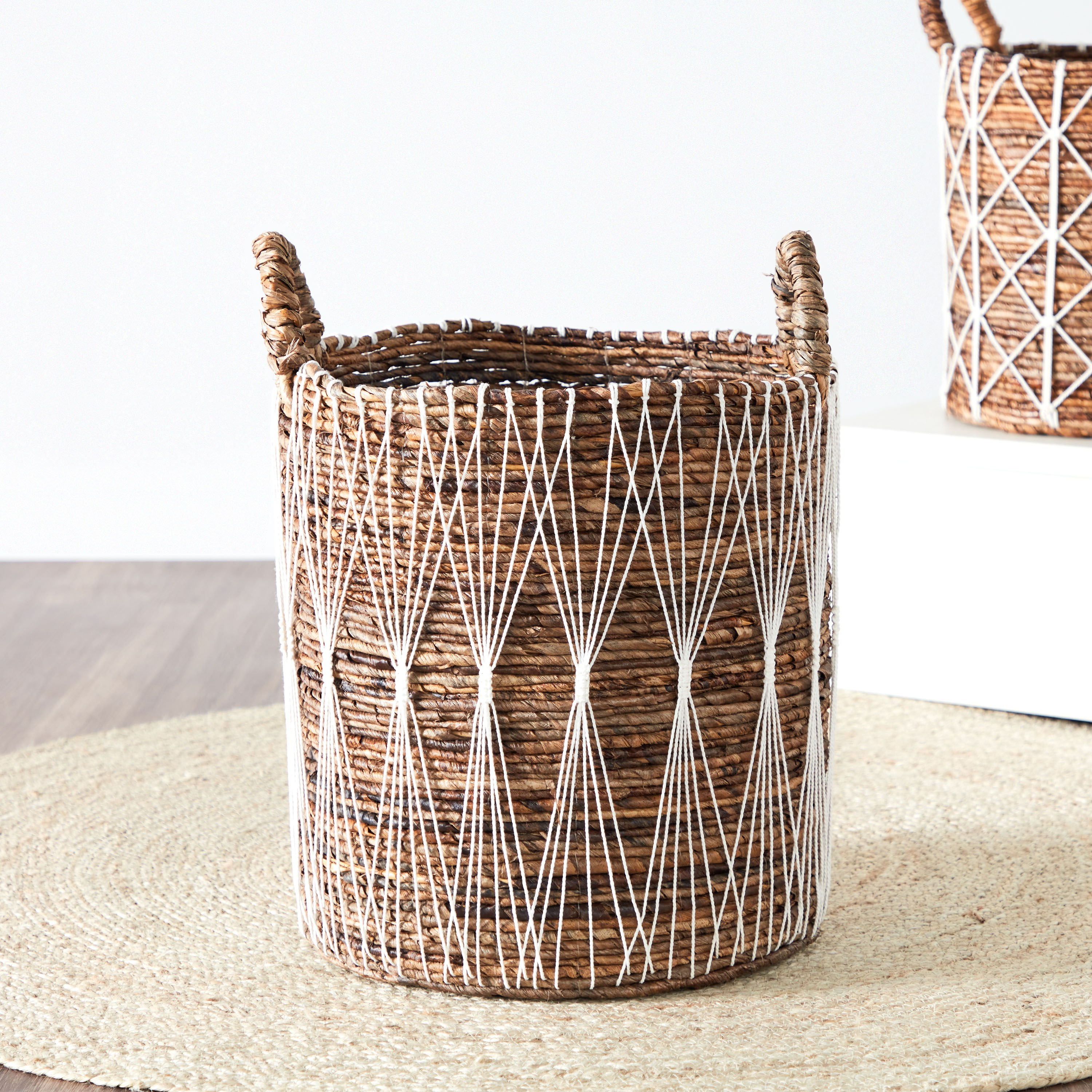 Capri Storage Basket - 38 cm-household-storage-storagesolutions-storageboxesandbaskets-image-1