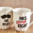 Mr. & Mrs. 2-Piece Porcelain Mug Set - 354 ml-household-dining-teaandcoffee-mugsandcups-image-2