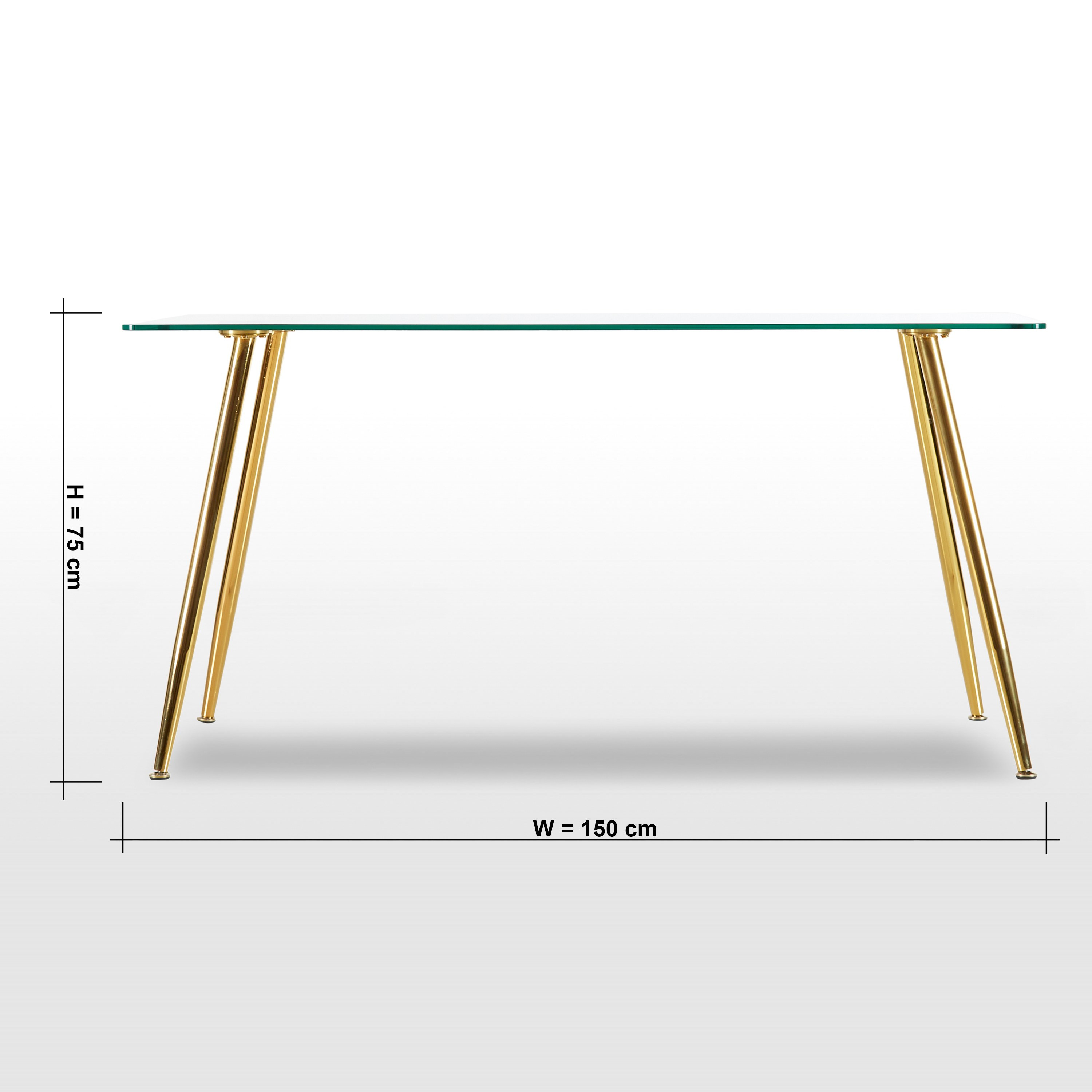 Glass top 6 seater dining deals table