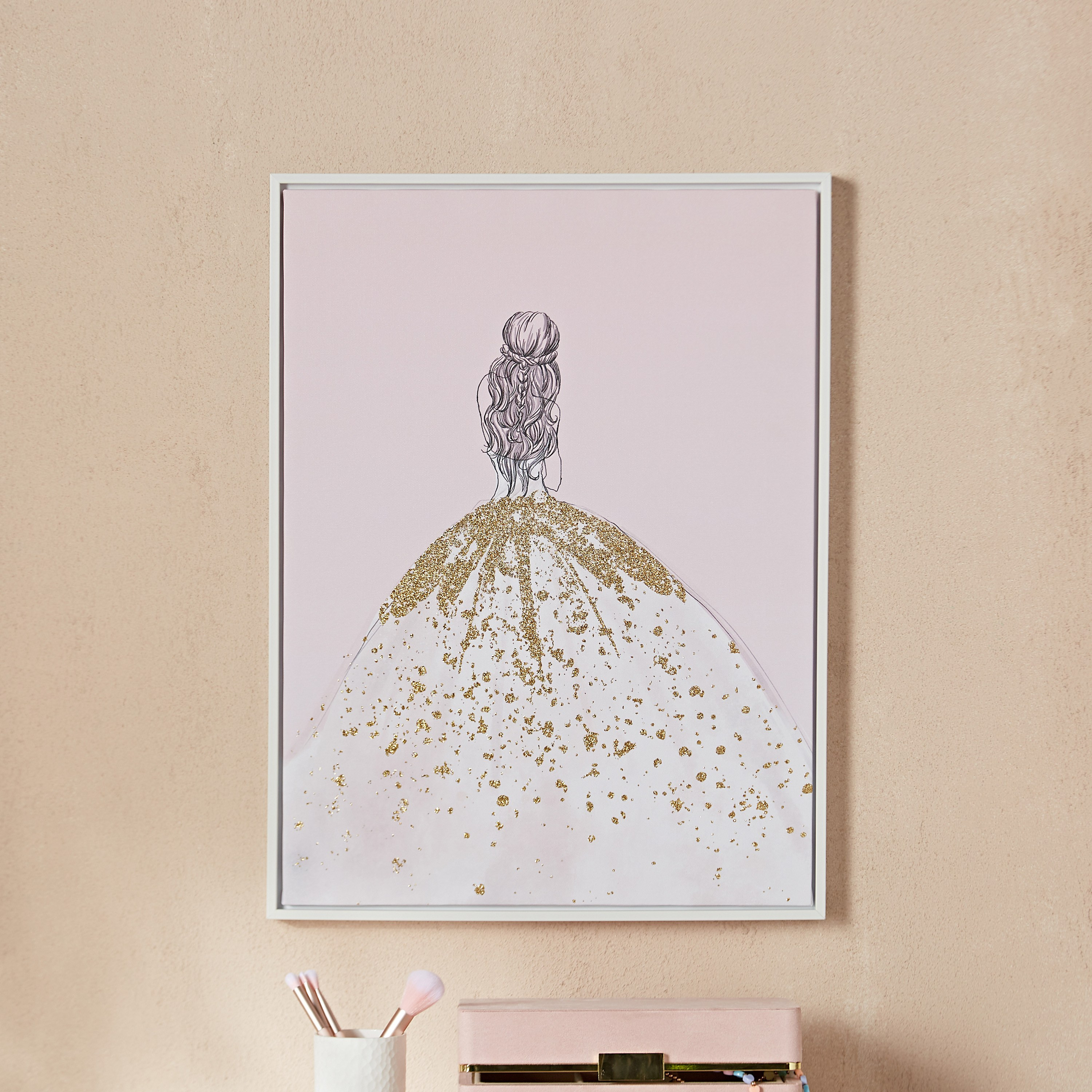 Ilona Princess Back Canvas Wall Art - 45x60 cm