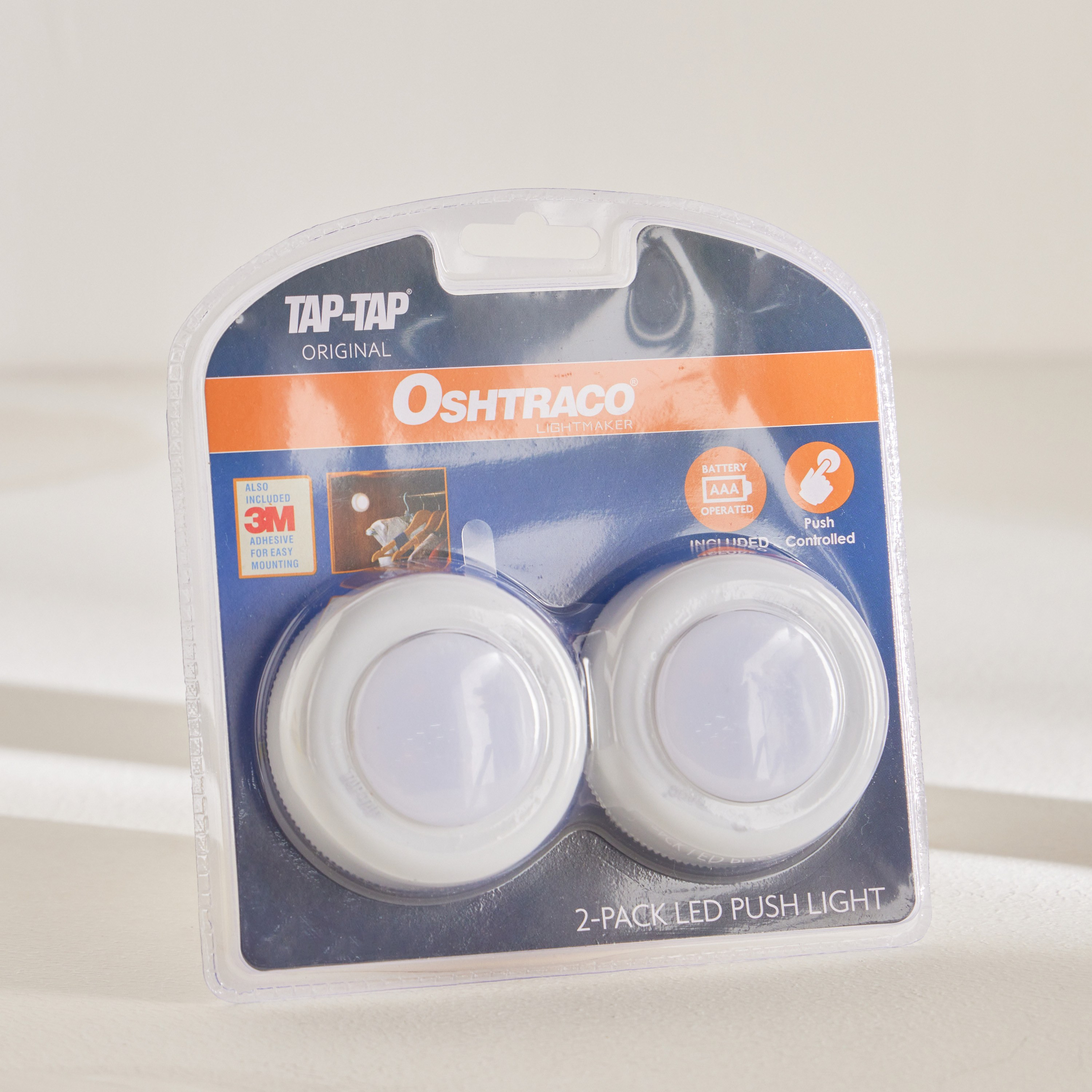 Oshtraco 2-Piece LED Push Light Set-household-lighting-bulbsandbatteries-bulbs-image-1