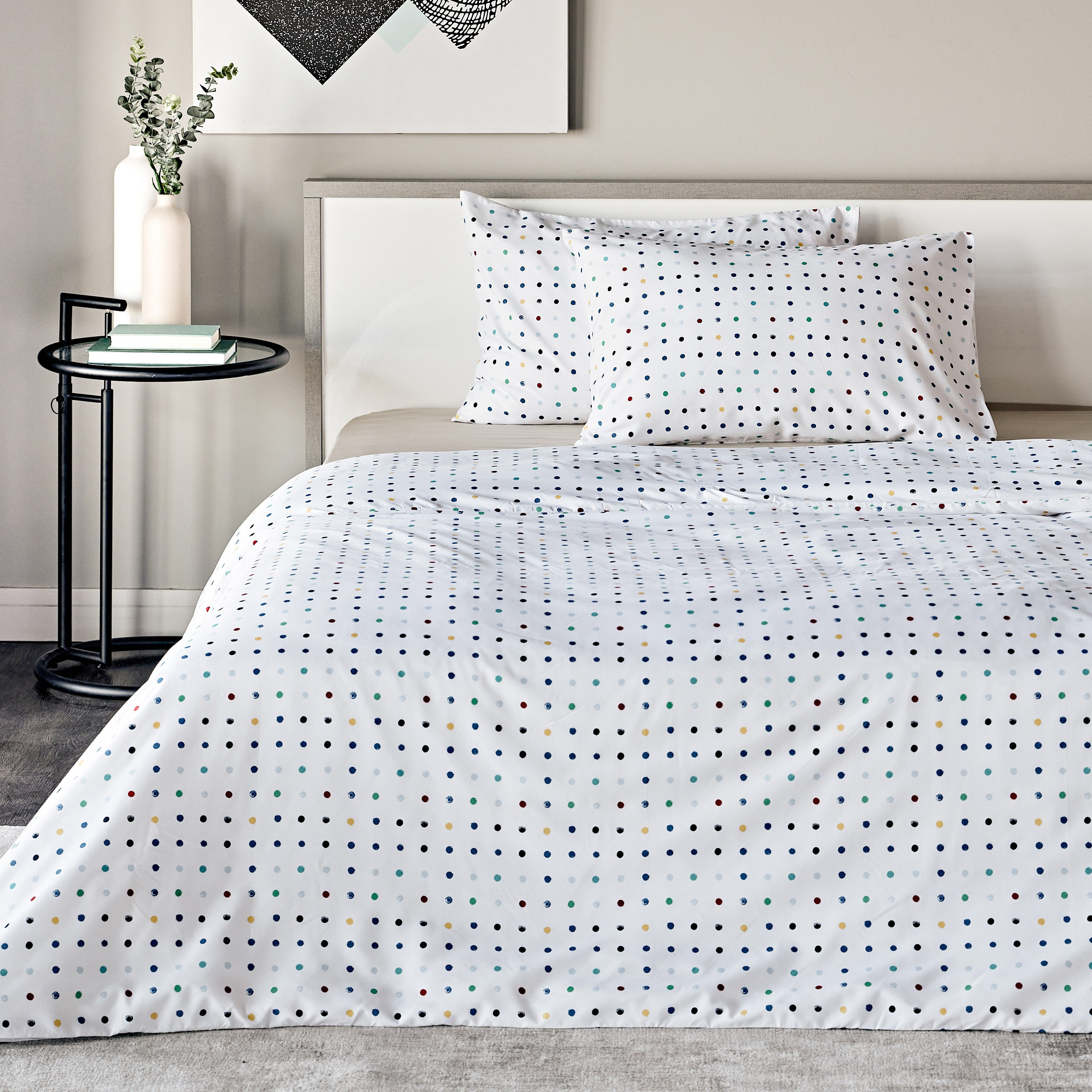 polka dot super king duvet set