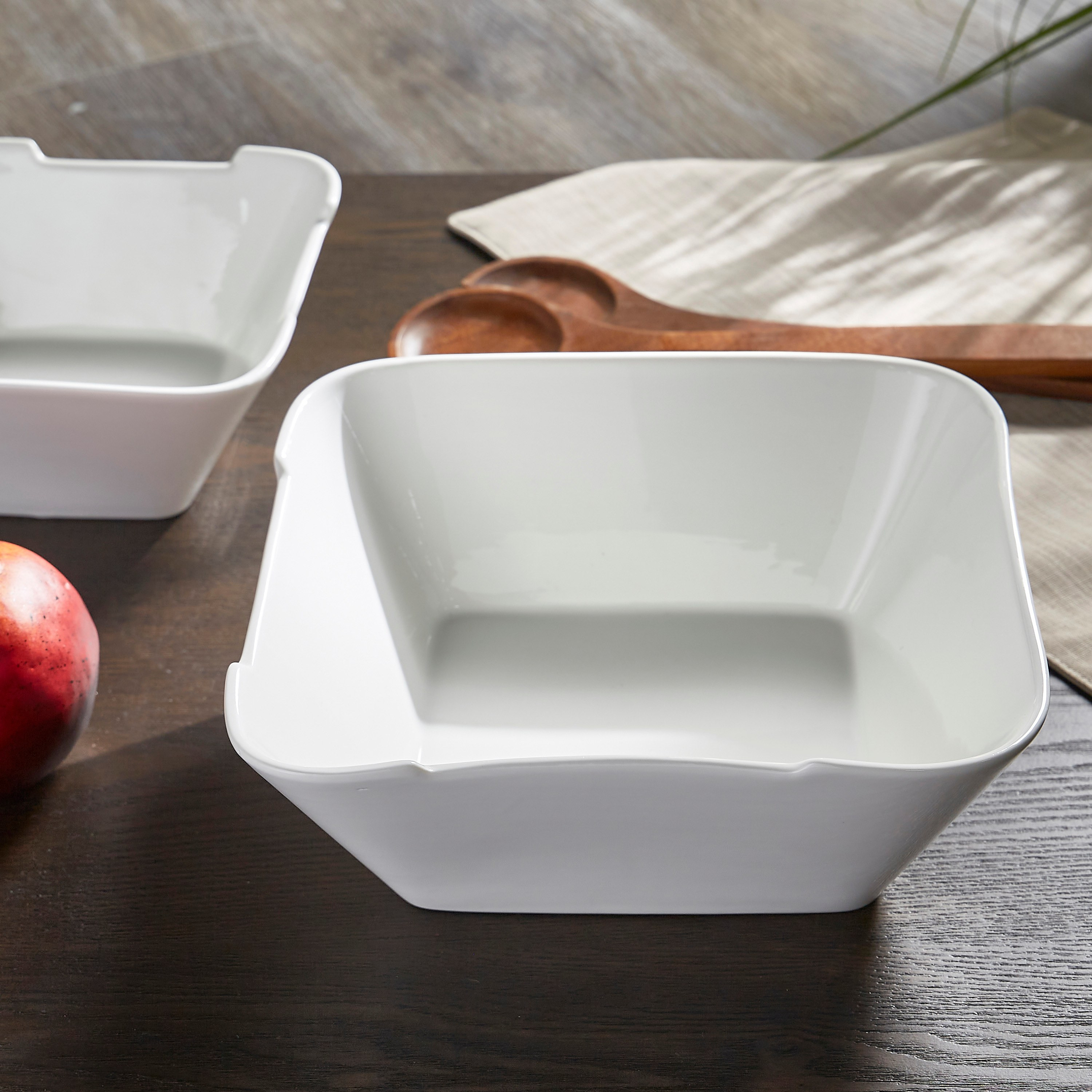 Veton Porcelain Square Bowl - 20 cm-household-dining-dinnerware-bowls-image-2