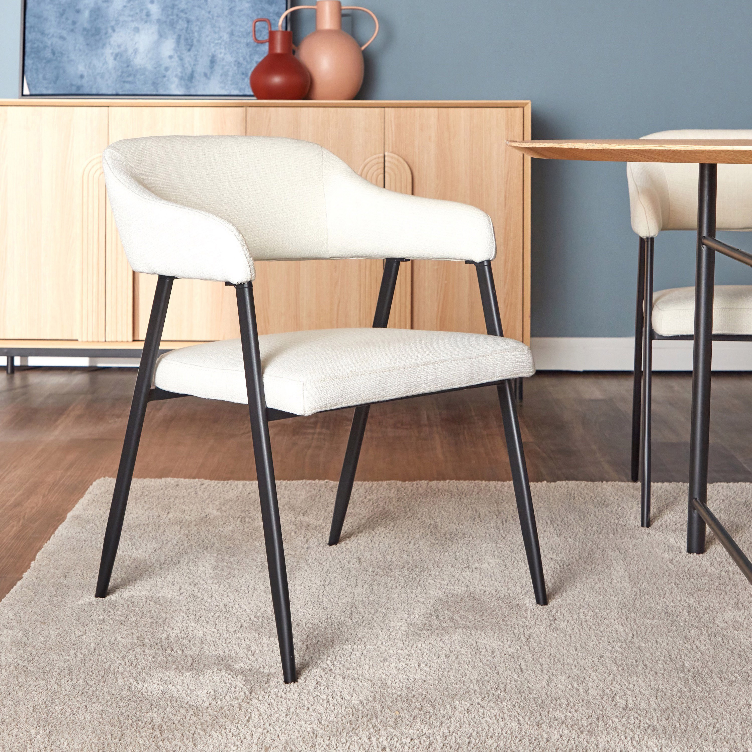 Arc Fabric Dining Chair