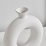 Modern Monochrome Reign Ceramic Vase - 23 cm-household-decor-vasesandbowls-image-2