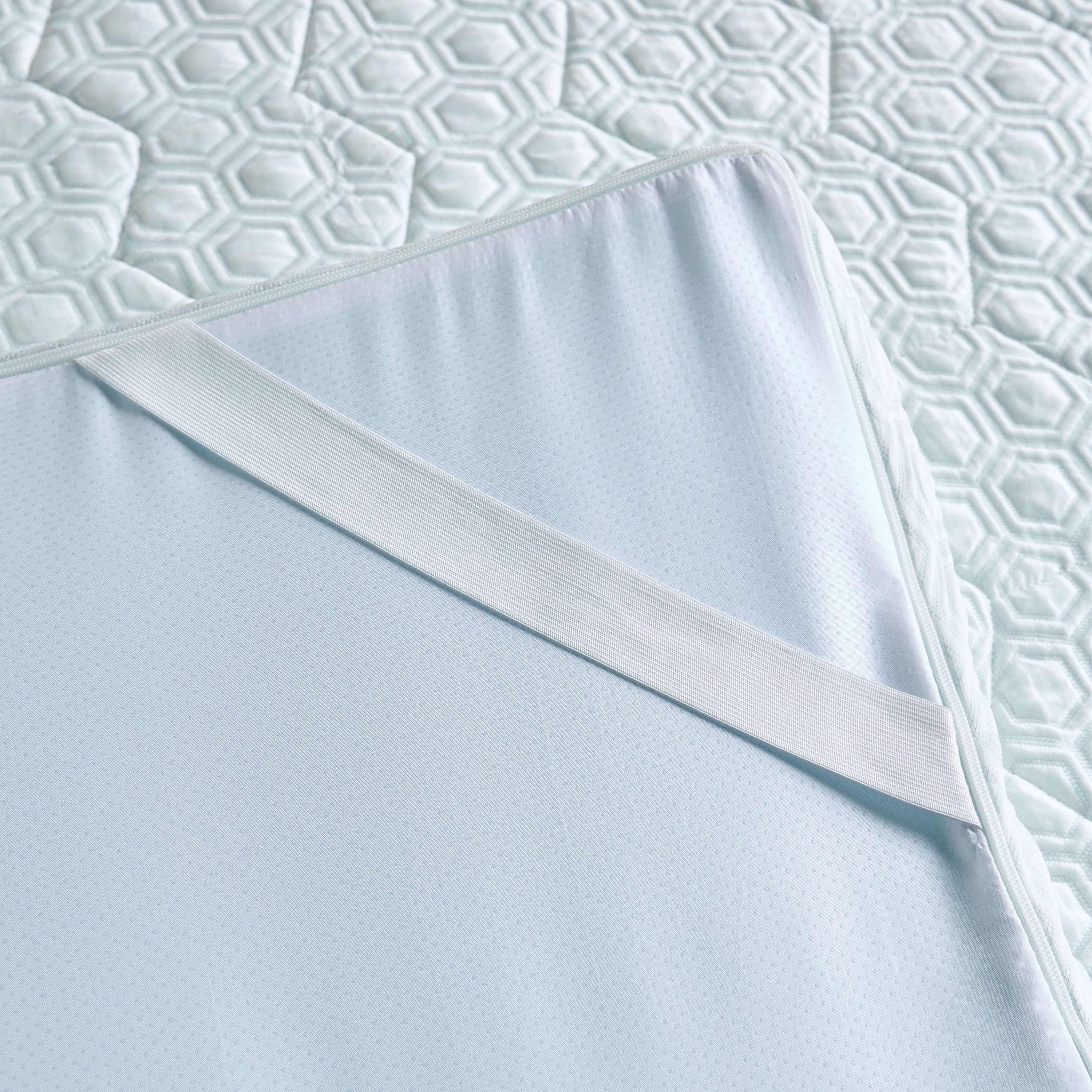Glacier Cool Queen Gel Memory Foam Topper - 160x200x5 cm-household-bedding-mattresstoppersandprotectors-mattresstoppers-image-3