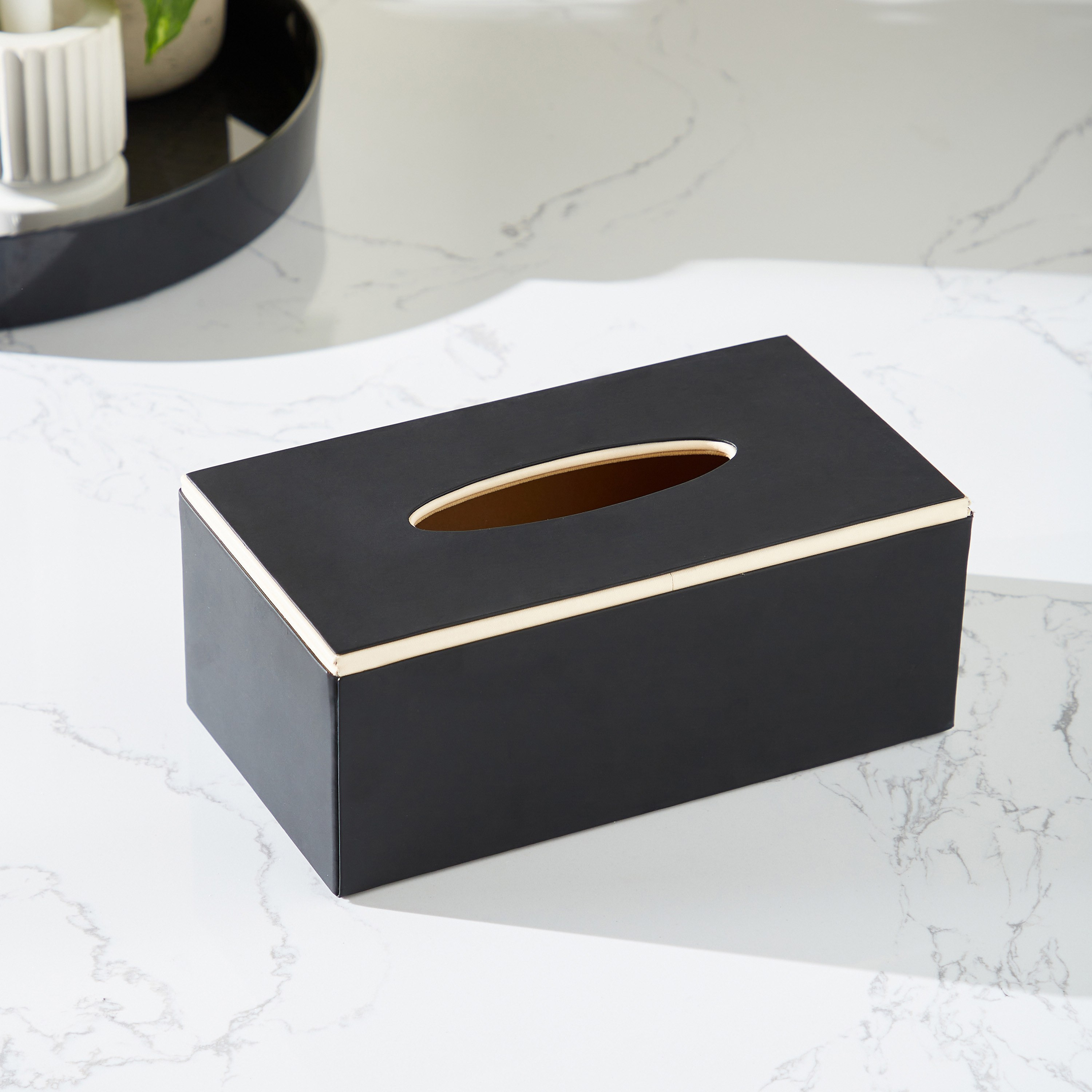 Modern Monochrome Nico Tissue Box-household-decor-boxesandtrays-image-2