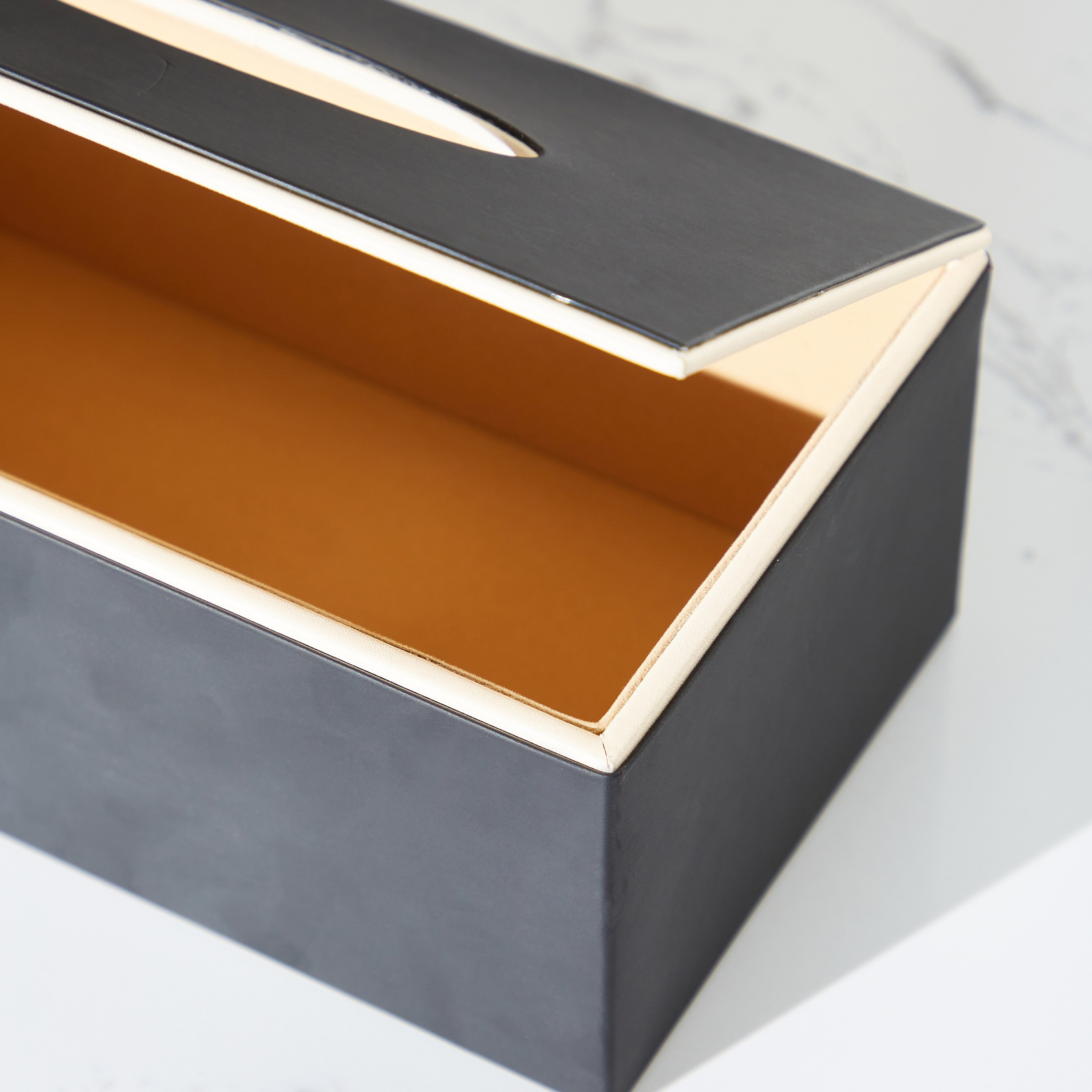 Modern Monochrome Nico Tissue Box-household-decor-boxesandtrays-image-3