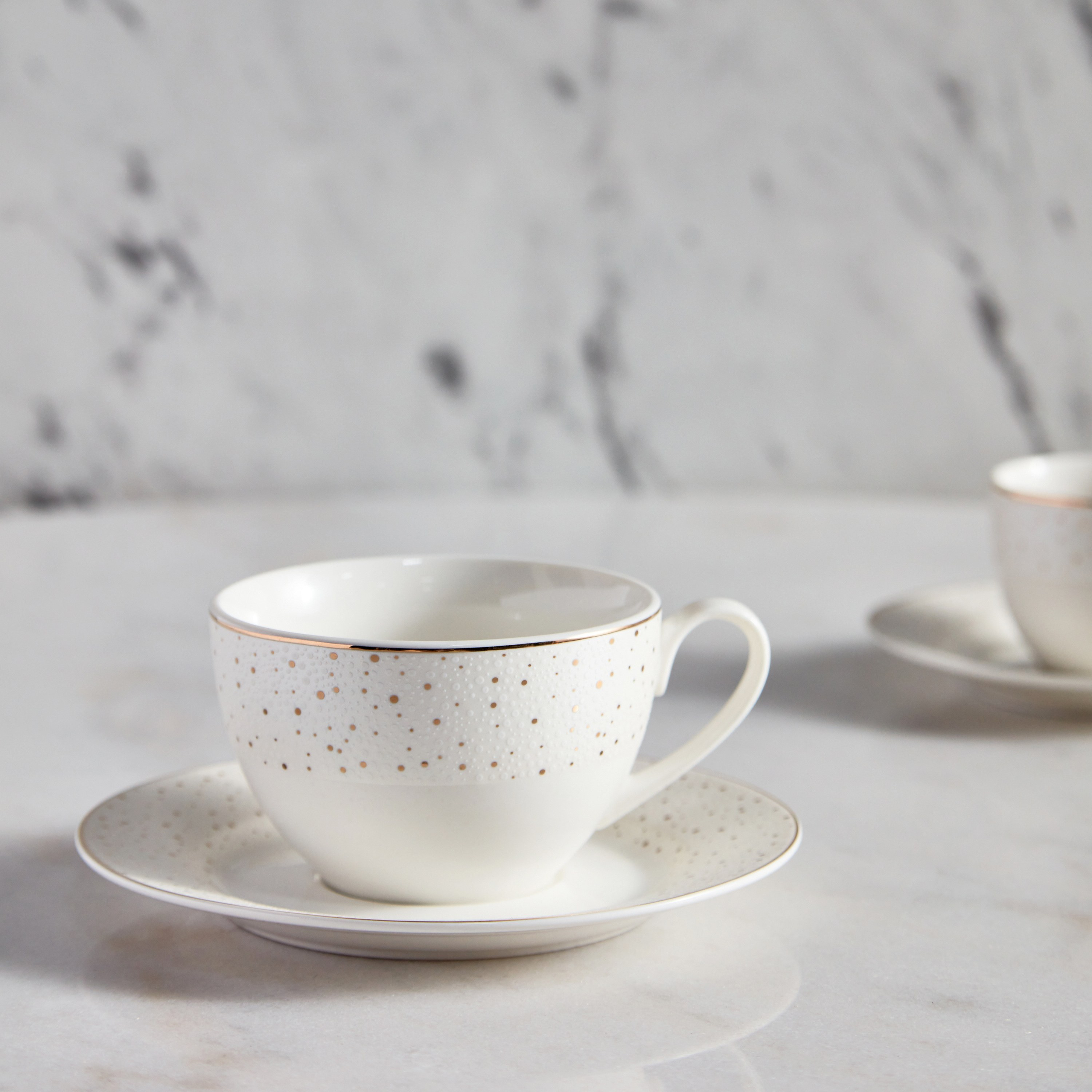 Classico 2-Piece Porcelain Teacup and Saucer - 225 ml-household-dining-dinnerware-dinnerwarecollections-image-1