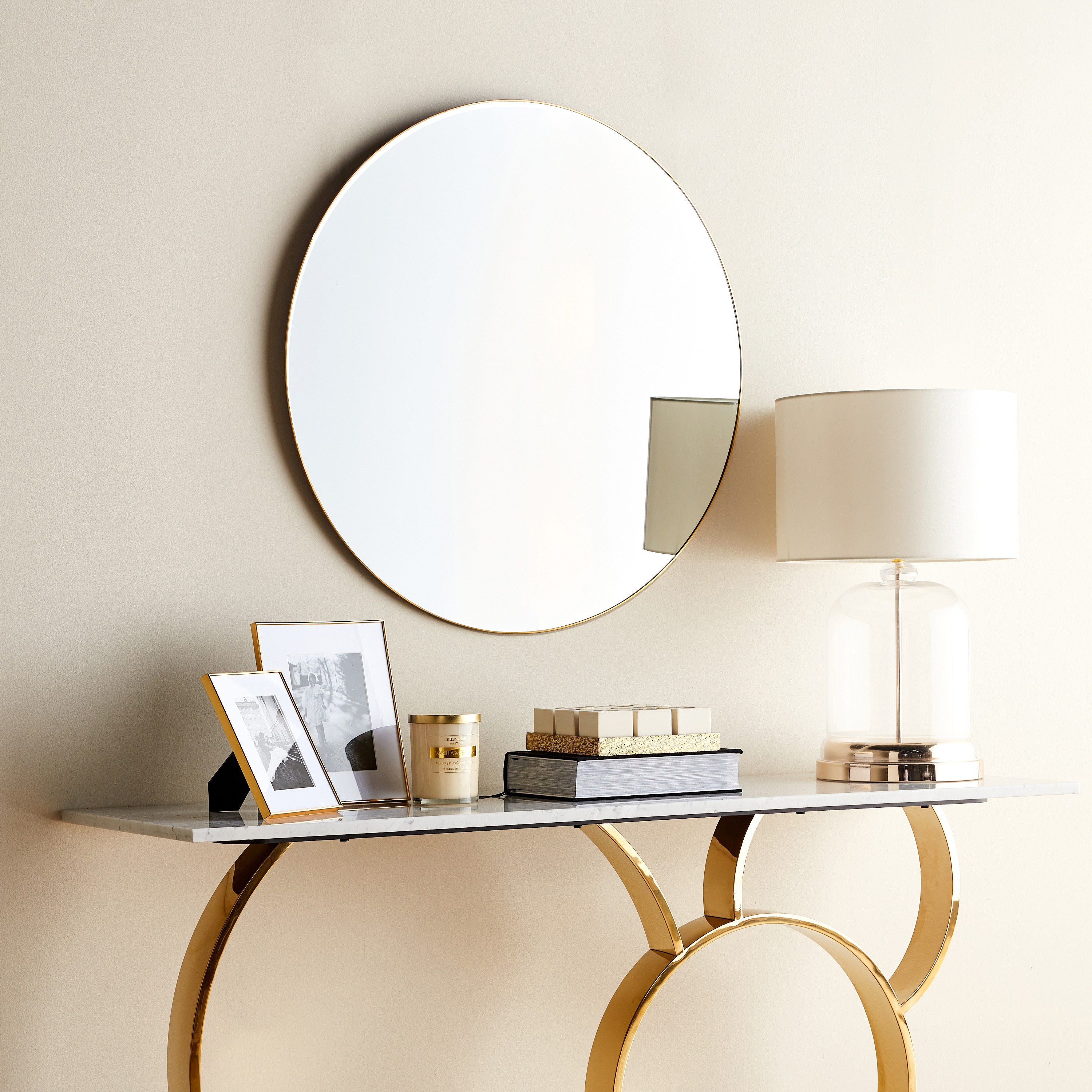 Agnek Wall Mirror - 80 cm-household-walldecorandmirrors-mirrors-wallmirrors-image-4
