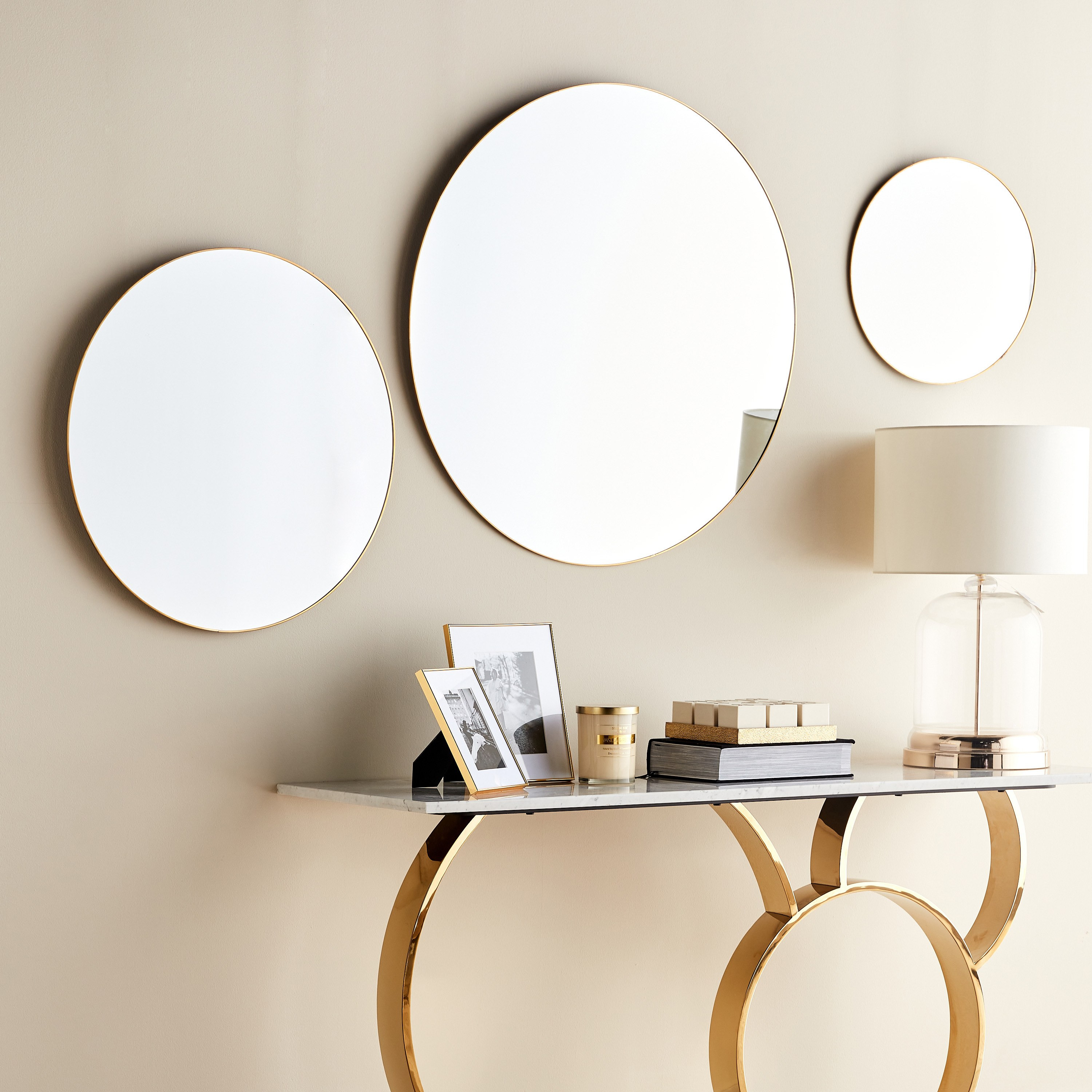 Agnek Wall Mirror - 80 cm-household-walldecorandmirrors-mirrors-wallmirrors-image-5