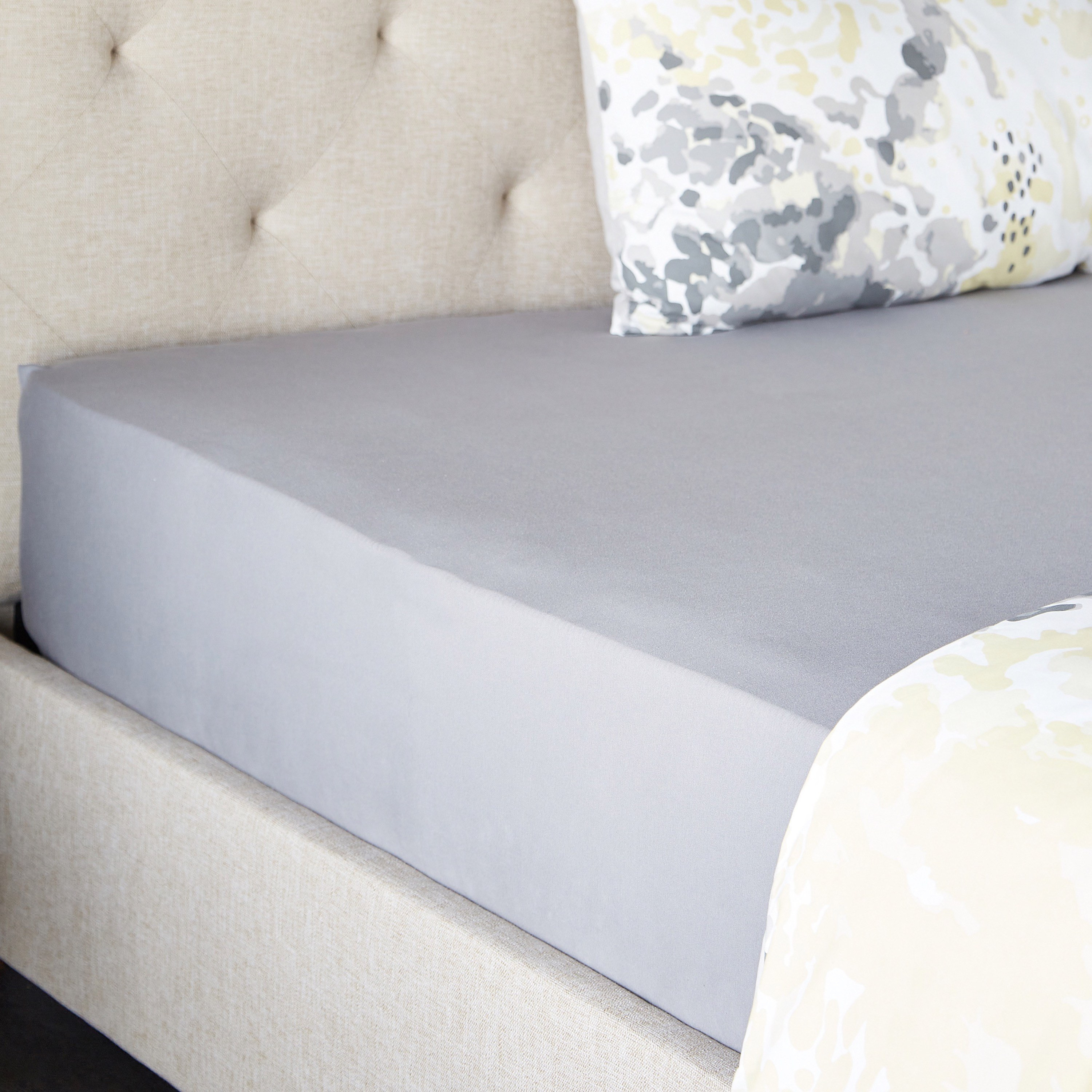 Cloud Turkish Cotton Jersey Queen Fitted Sheet - 160x200 cm-household-bedding-sheetsandpillowcases-fittedsheets-image-1