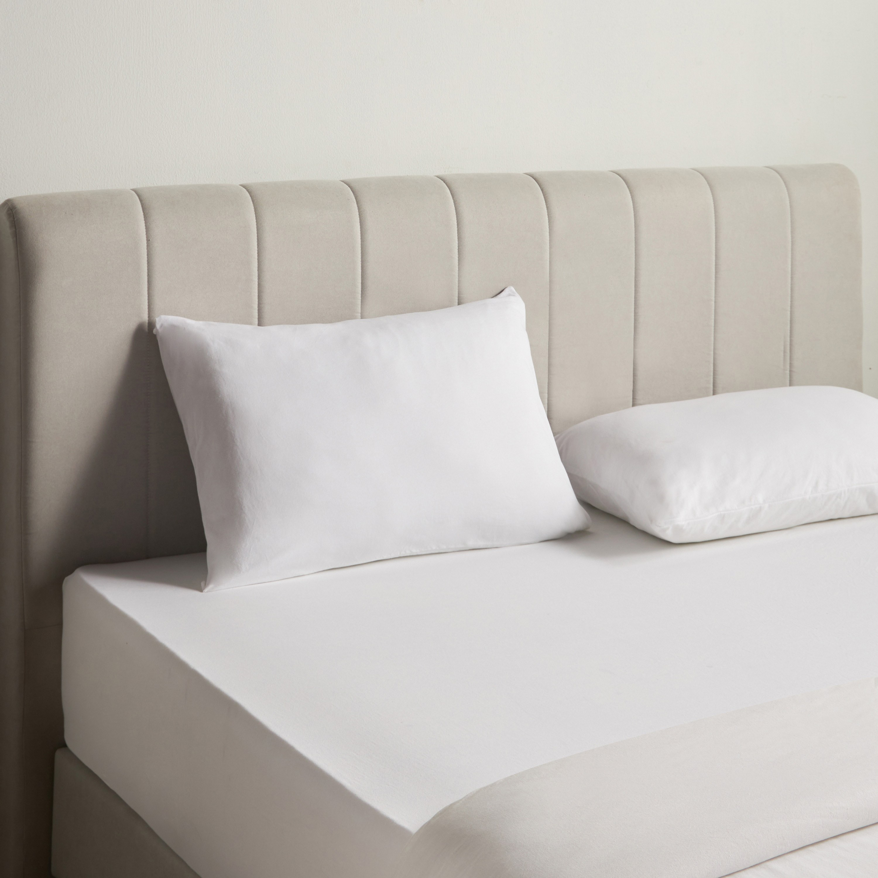 Cloud Turkish Cotton Jersey Queen Fitted Sheet - 160x200 cm-household-bedding-sheetsandpillowcases-fittedsheets-image-2