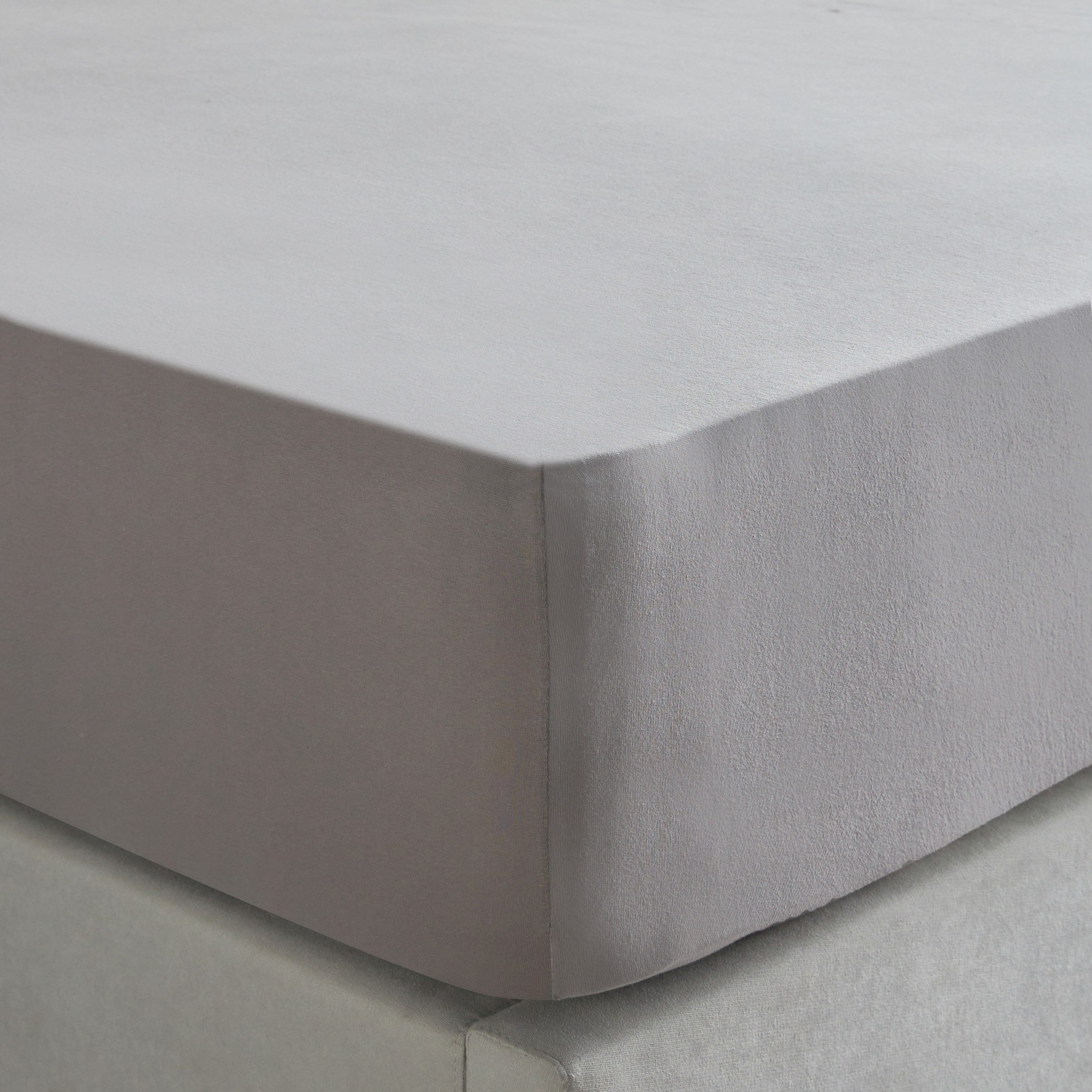 Cloud Turkish Cotton Jersey King Fitted Sheet - 180x200 cm-household-bedding-sheetsandpillowcases-fittedsheets-image-1