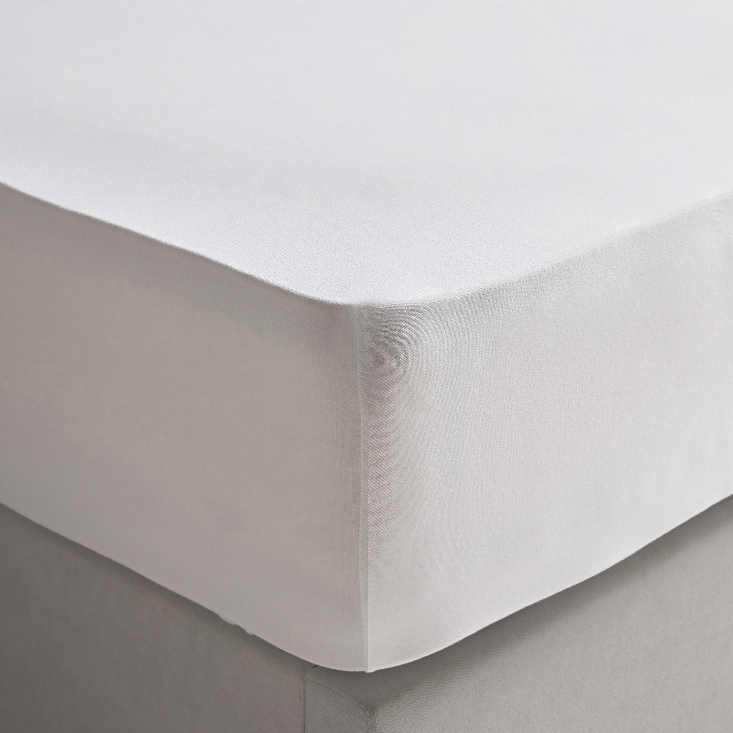 Cloud Turkish Cotton Jersey Super King Fitted Sheet - 200x200 cm-household-bedding-sheetsandpillowcases-fittedsheets-image-1