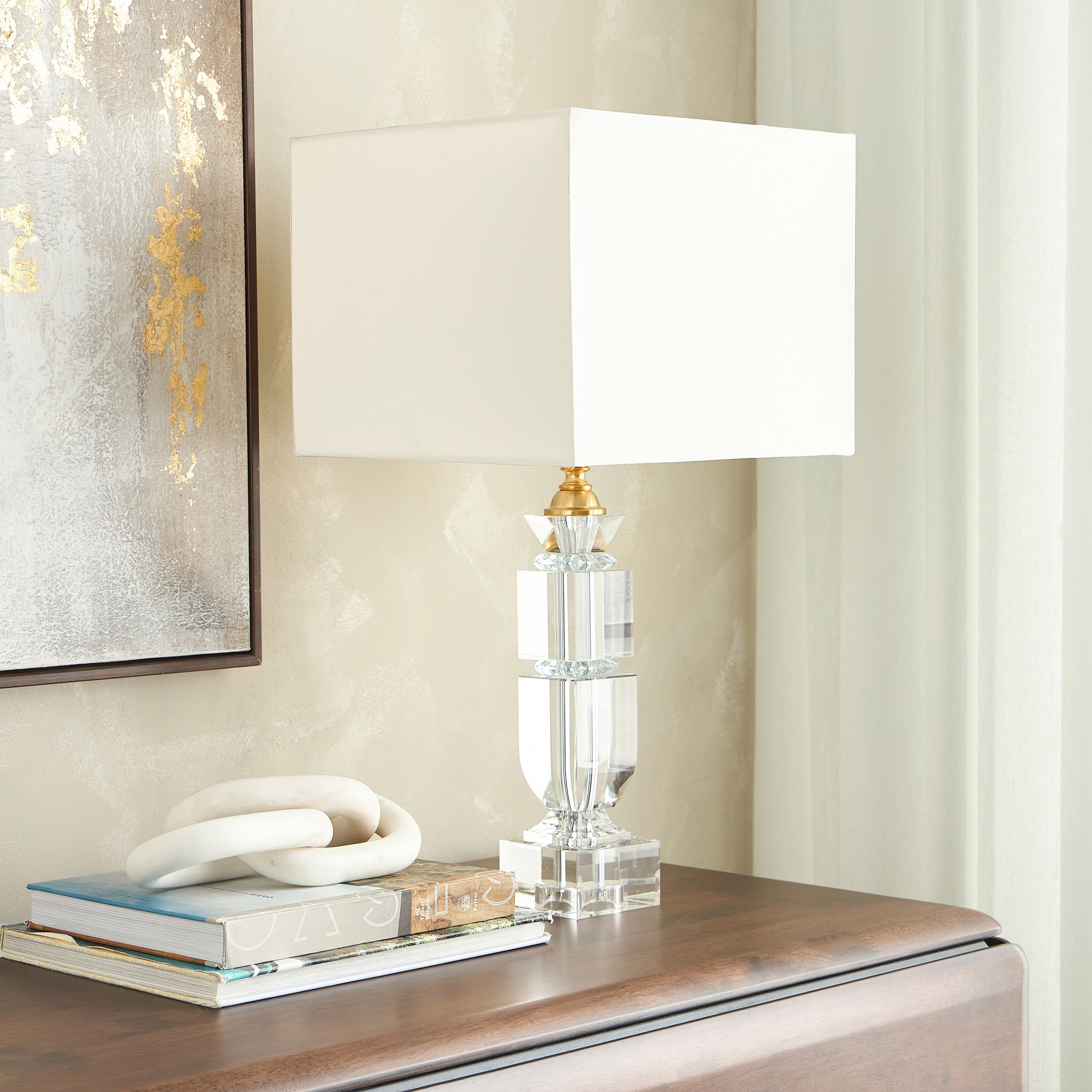 Nora Crystal Table Lamp - 58 cm-household-lighting-tableanddesklamps-image-5