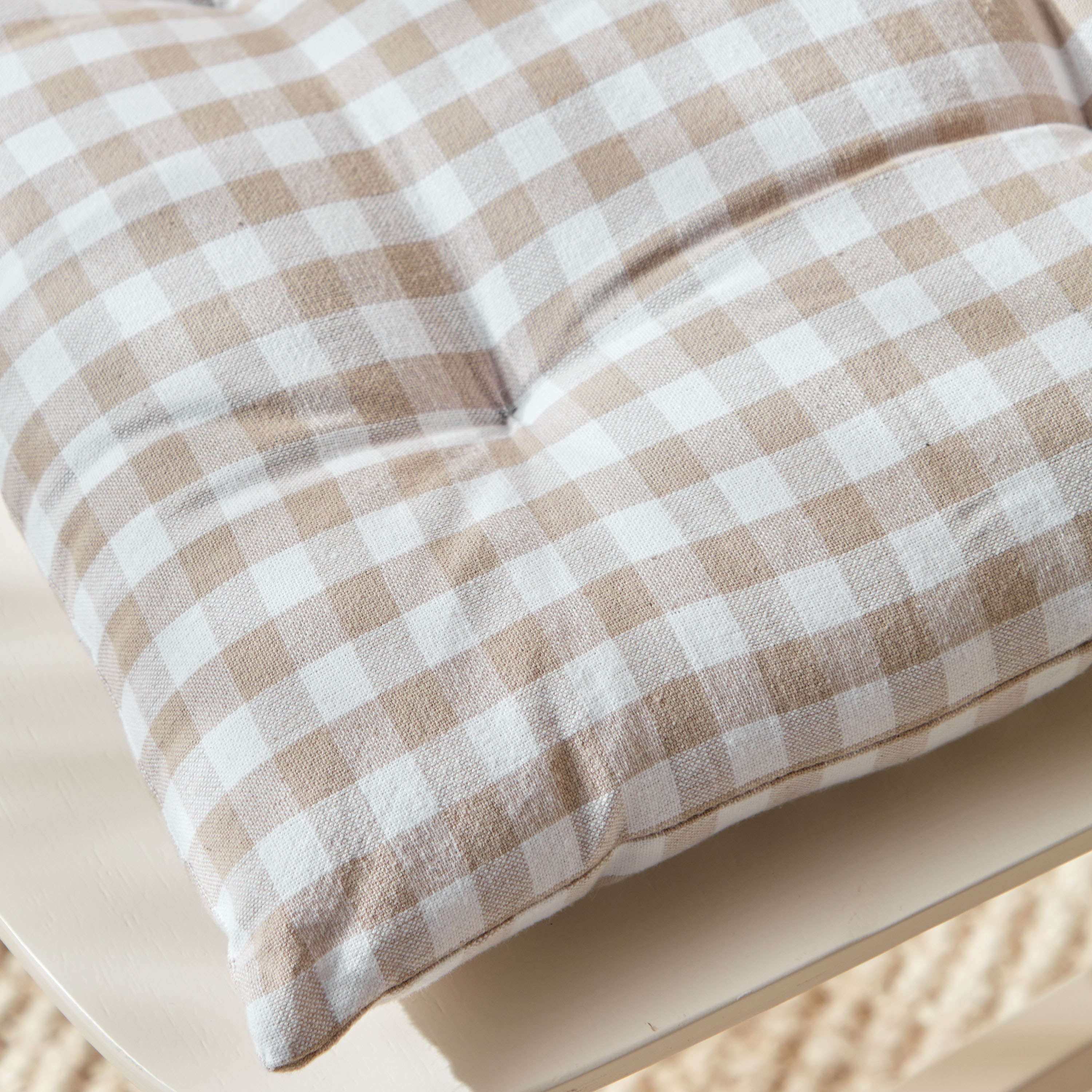 Gingham 2-Piece Chair Pad Set - 40x40 cm-household-cushionsandthrows-chairpads-image-3