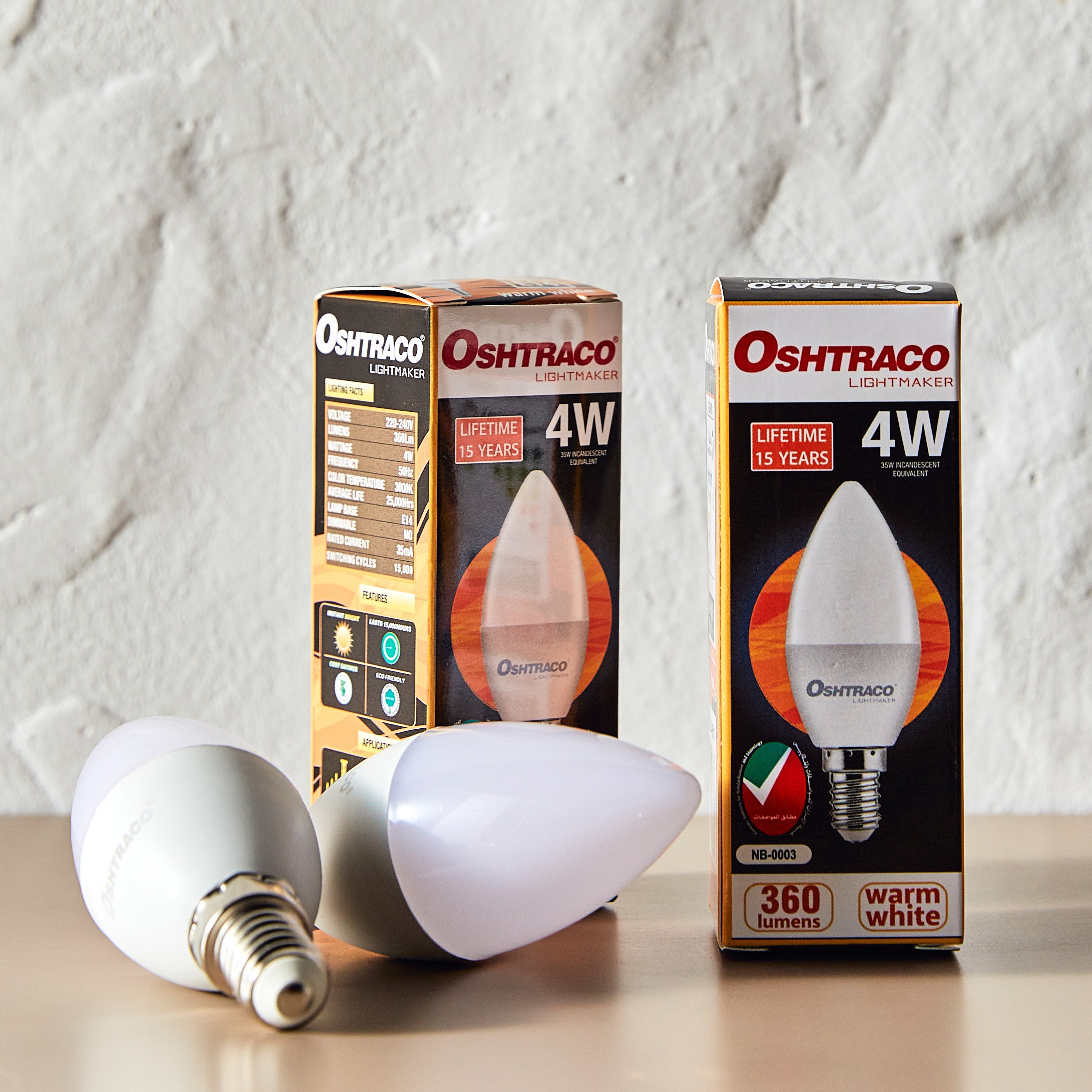 Oshtraco 2-Piece LED Bulb Set - 4 W E14 Warm White Light-household-lighting-bulbsandbatteries-bulbs-image-1