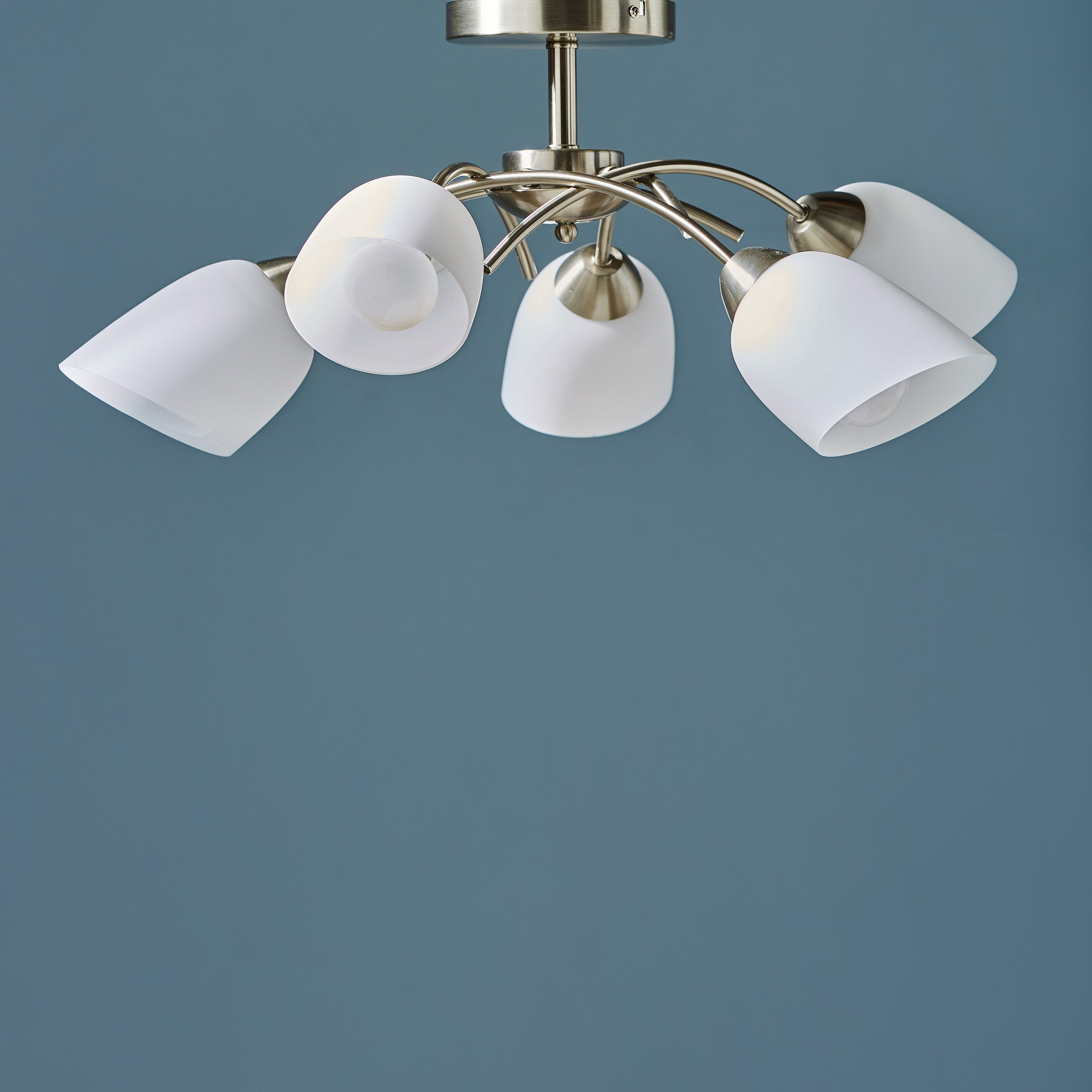 Violetta 5-Light Glass Chandelier Lamp