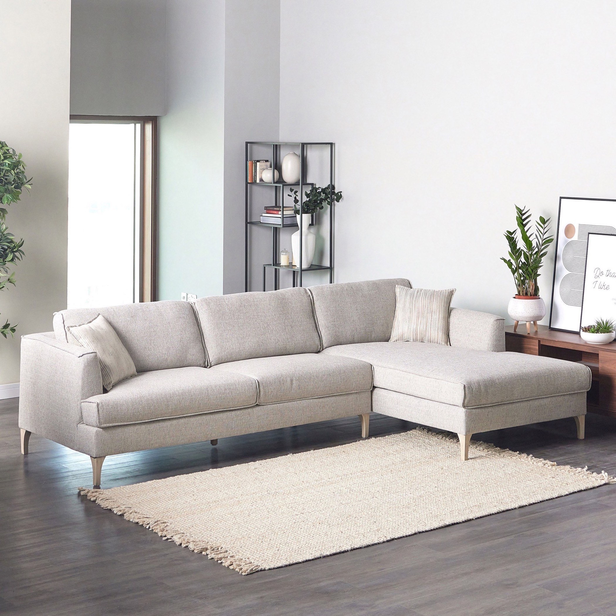 L shape sofa home shop center