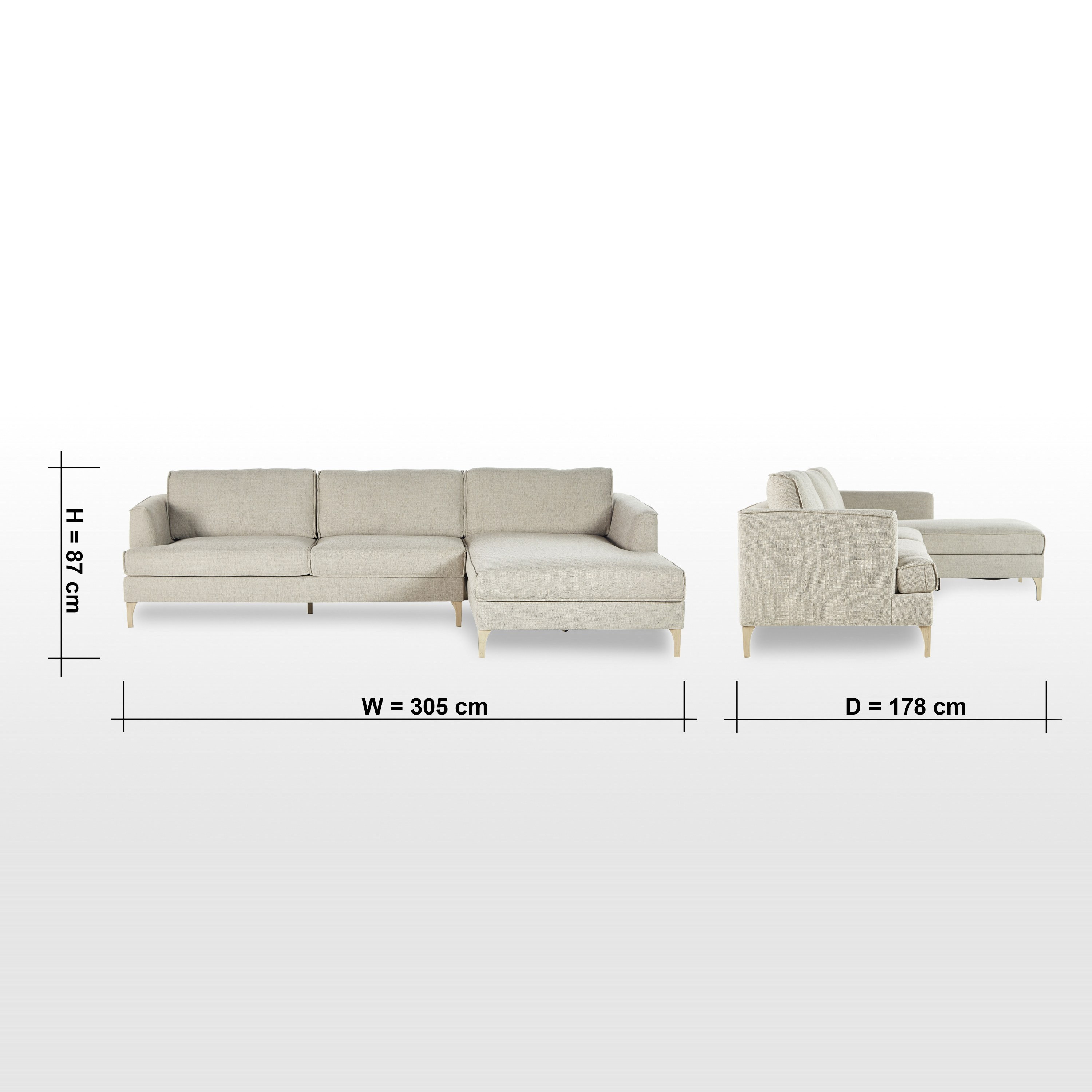 Rosetta 3-Seater Fabric Right Corner Sofa-furniture-sofaandseating-cornersofas-image-7