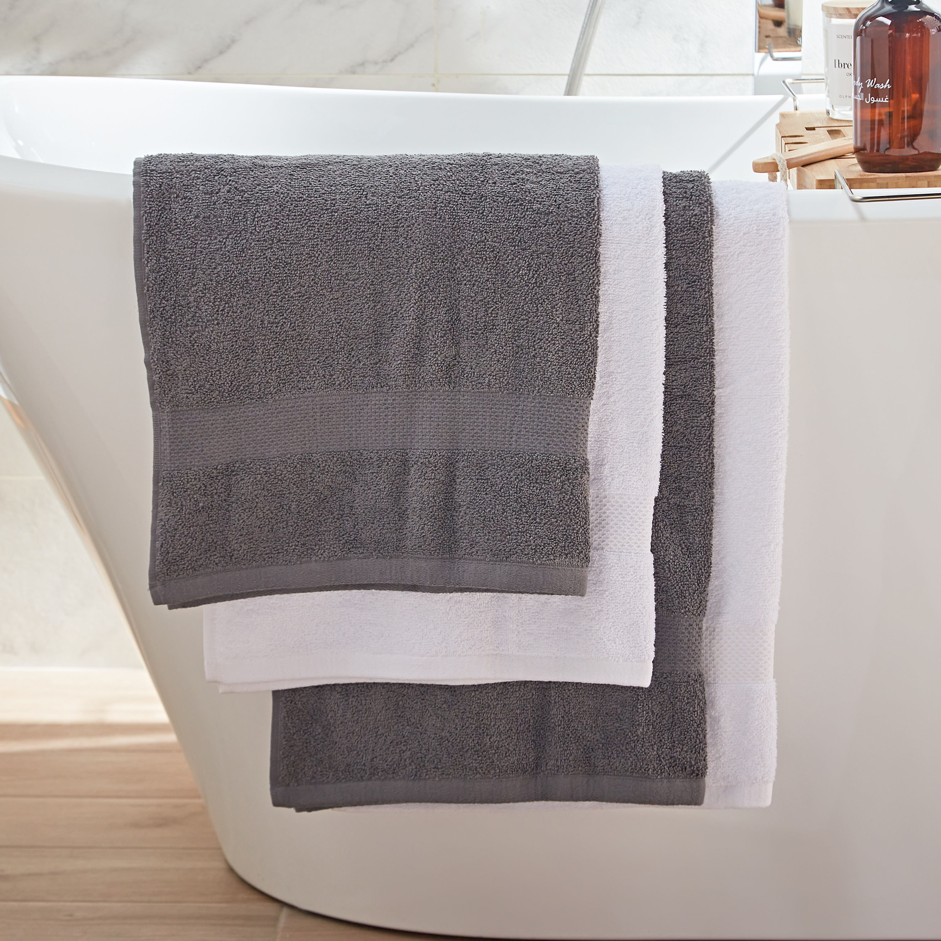 Shop Quick Dry 4 Piece Bath Towel Set 70x132 cm Online Home Centre UAE