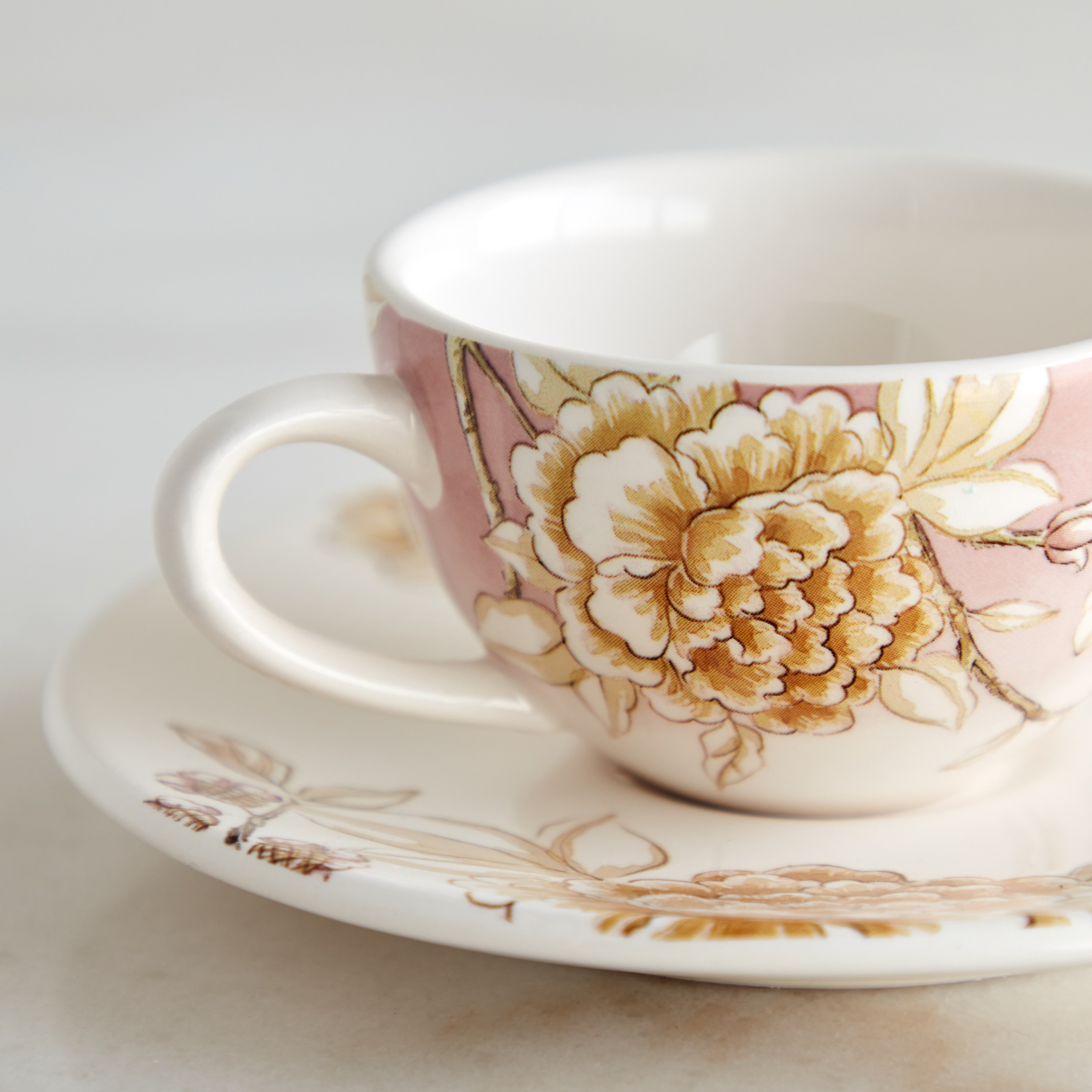 Floraison Espresso Ceramic Cup and Saucer - 90 ml-household-dining-dinnerware-dinnerwarecollections-image-3