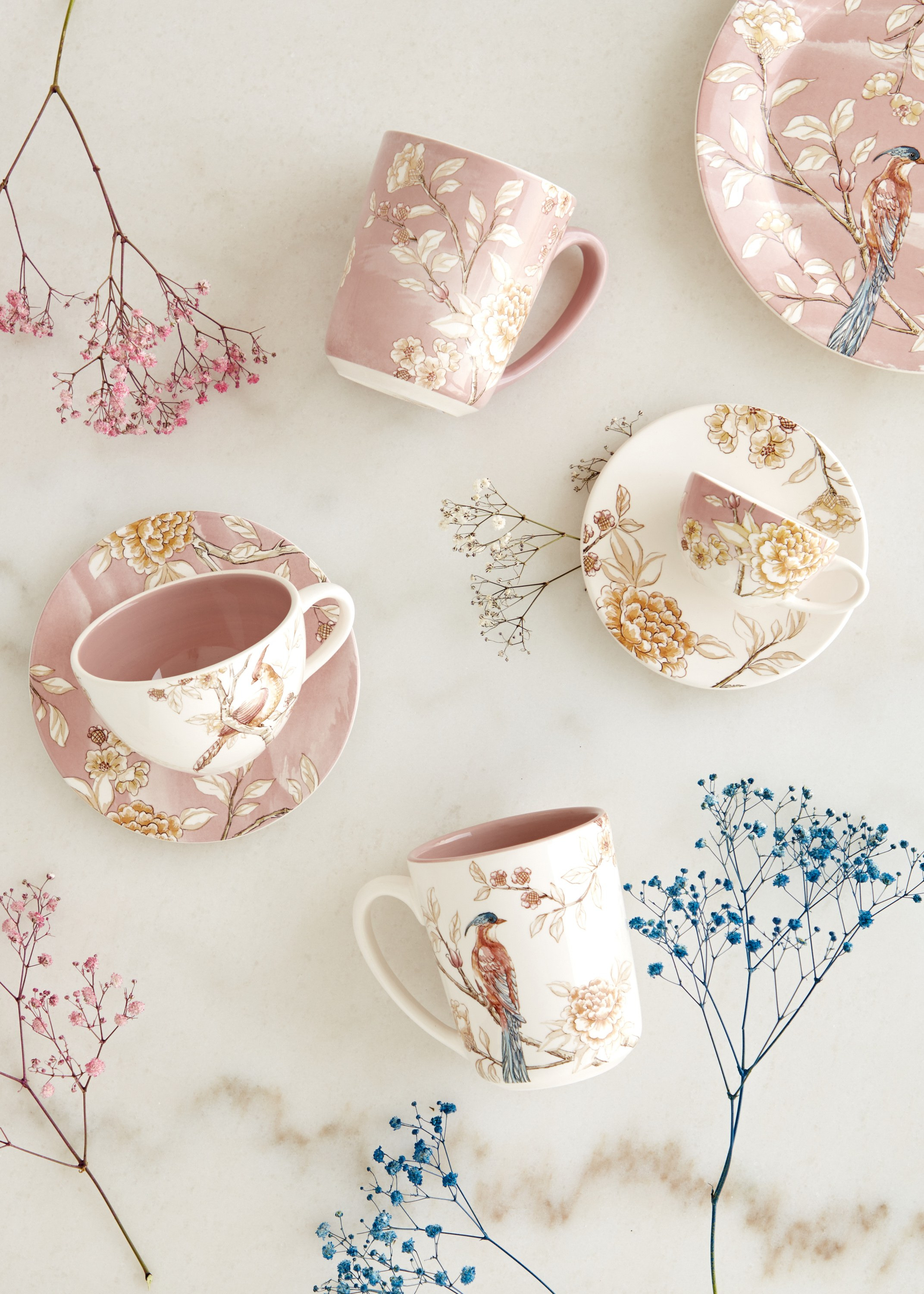 Floraison Espresso Ceramic Cup and Saucer - 90 ml-household-dining-dinnerware-dinnerwarecollections-image-4