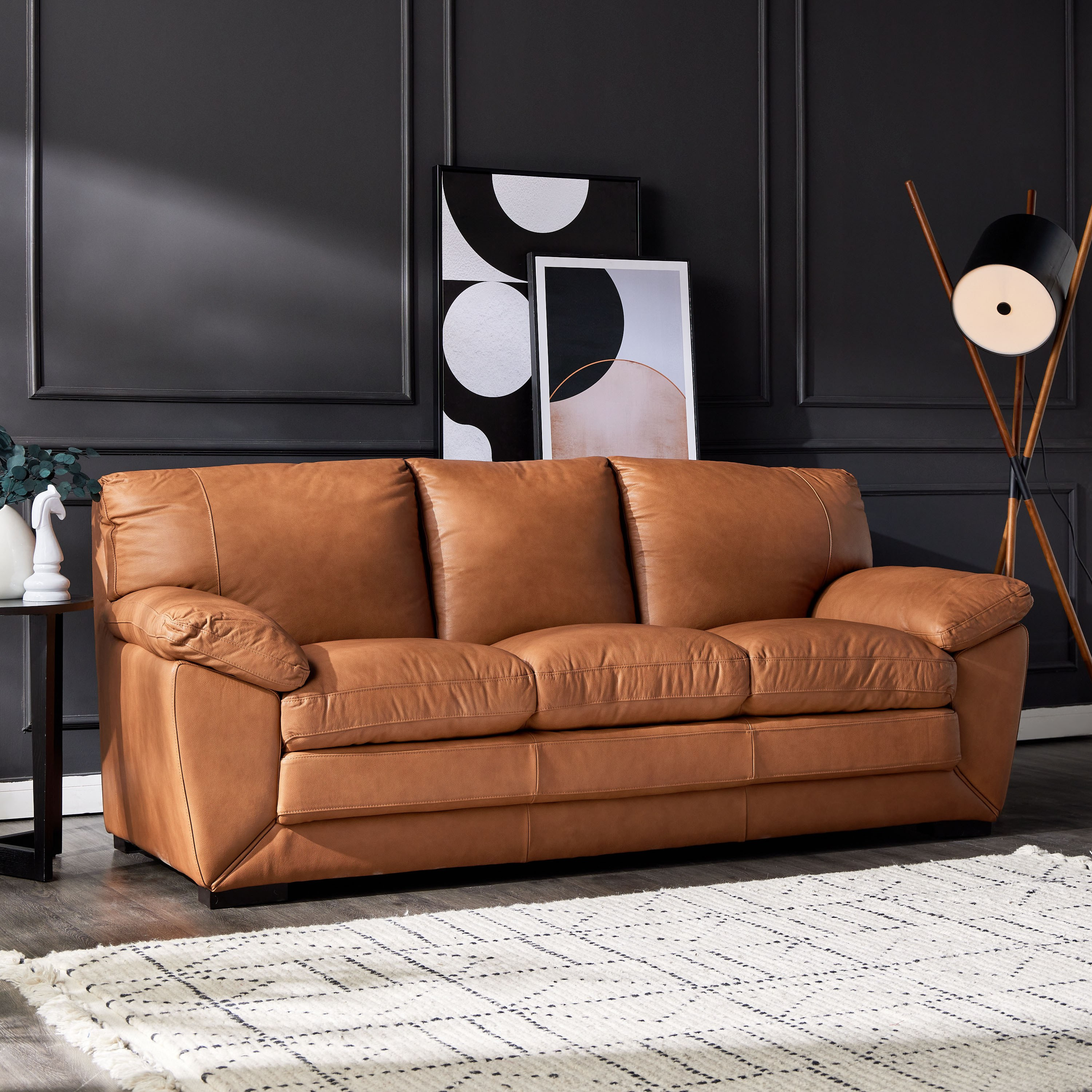 Da Vinchi 3-Seater Leather Sofa-furniture-sofaandseating-sofasandsofasets-image-1