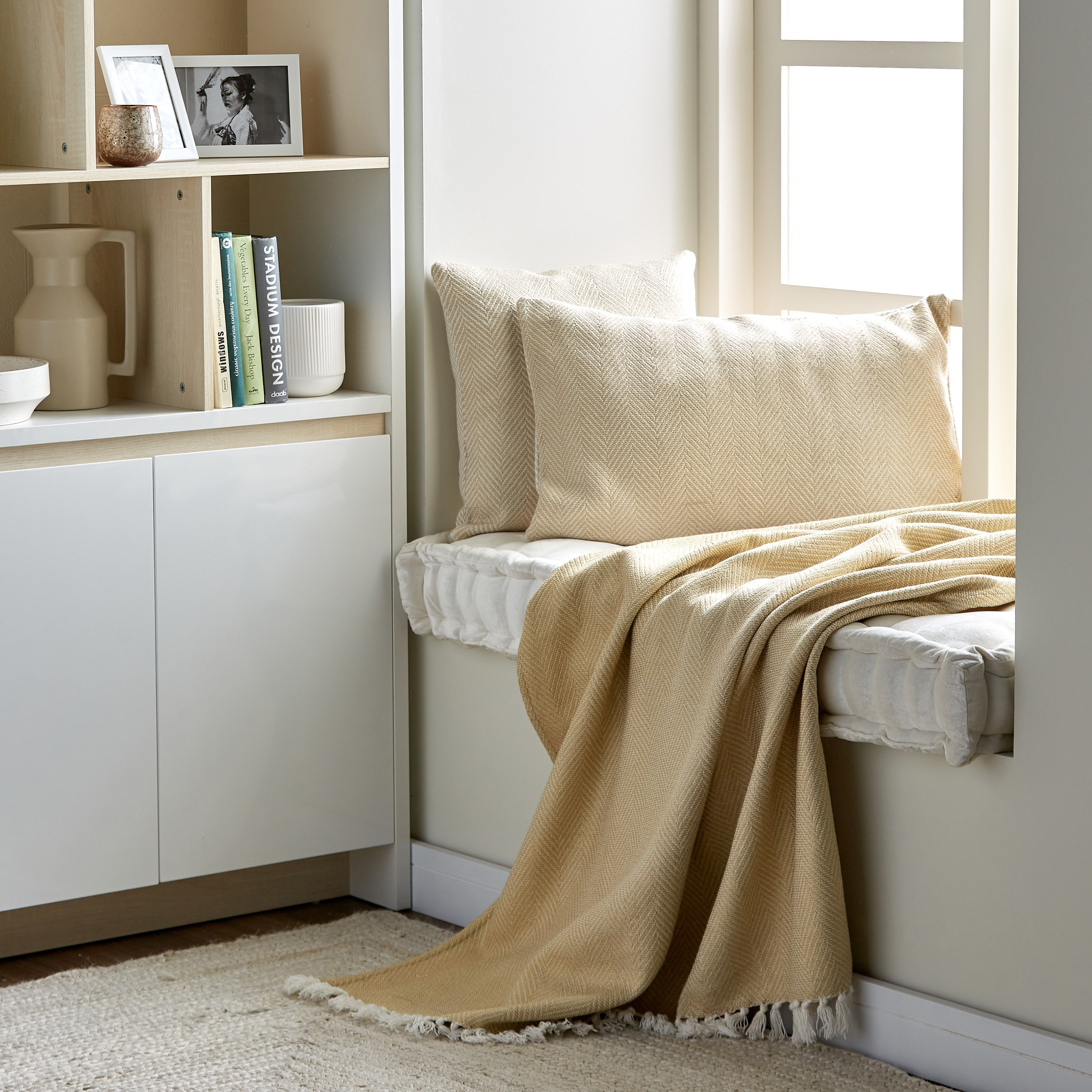 غطاء وسادة بتصميم متعرّج - 45x45 سم-household-cushionsandthrows-cushioncovers-image-4