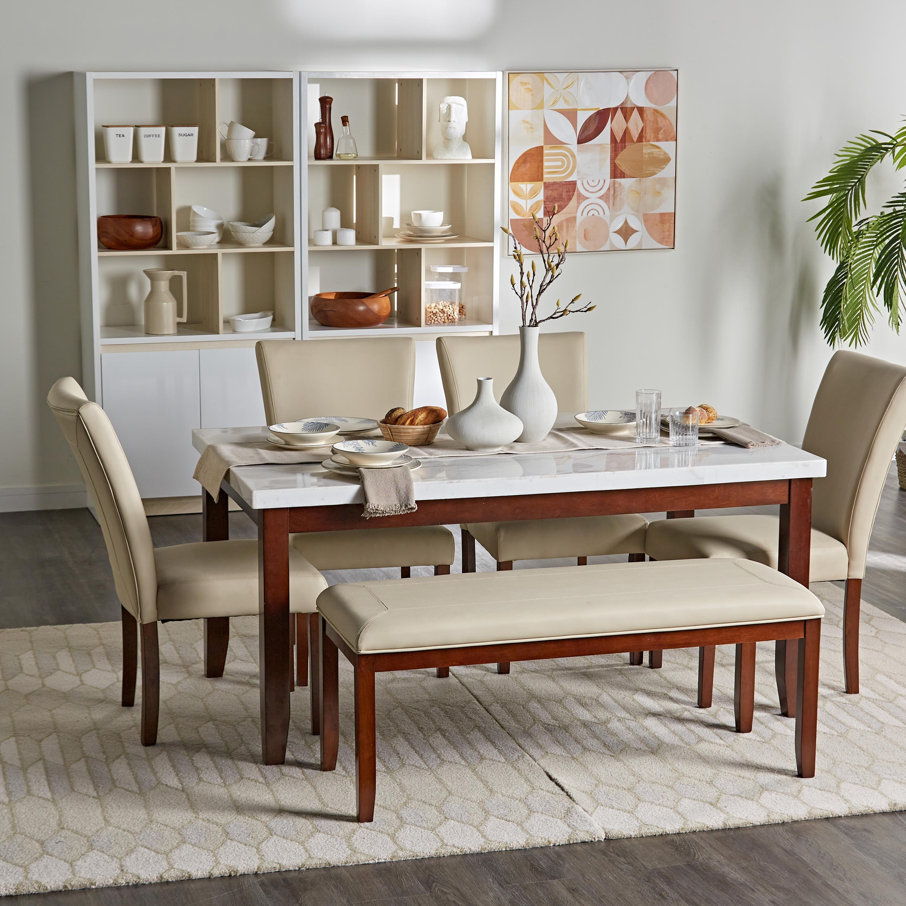 Dining table in home shop center